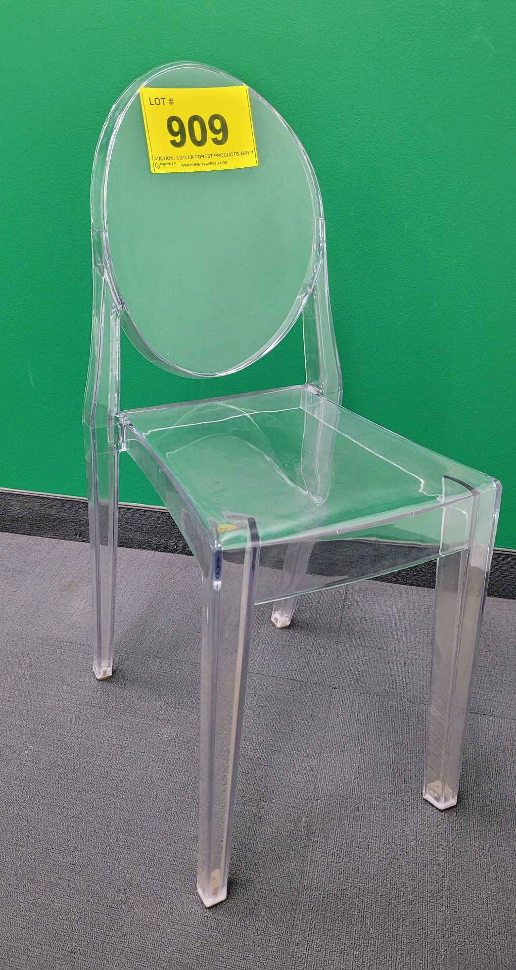 LOT - (10) STACKABLE GHOST CHAIRS
