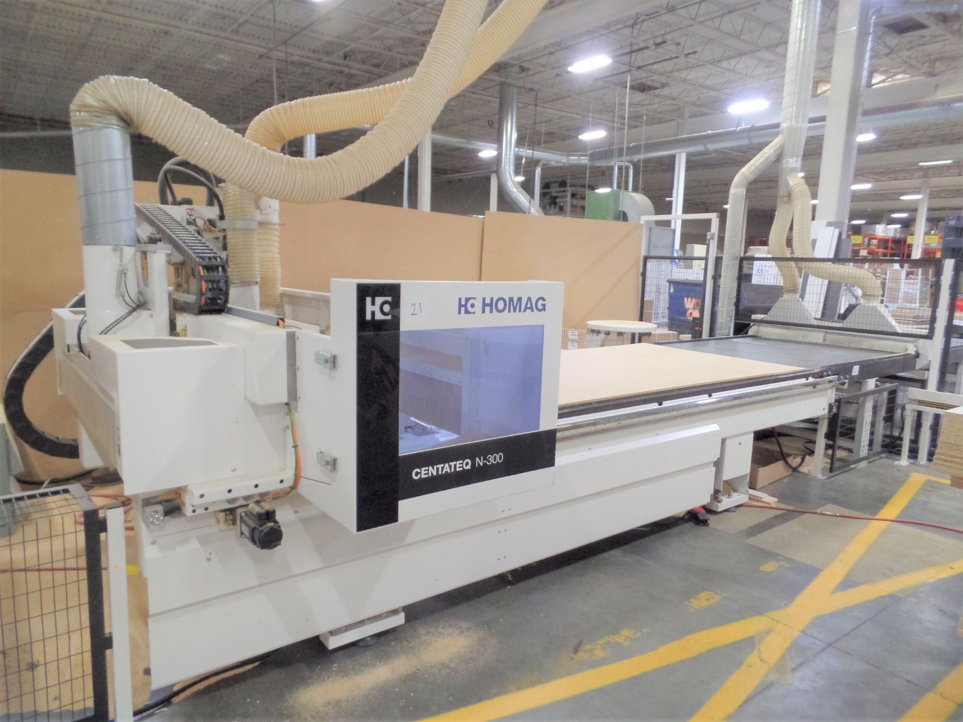 2020 HOMAG CENTATEQ N-300 NESTED-BASED CNC ROUTER, 5' X 10' TABLE, 10 KW (13.4 HP) ROUTER SPINDLE, - Image 8 of 8