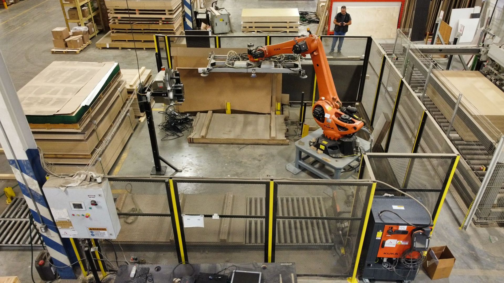 2015 KUKA KR 120 R3200 PA 5-AXIS ROBOTIC PALLETIZING / LABEL SYSTEM, 120KG LOAD CAPACITY, 3195MM MAX - Image 22 of 23