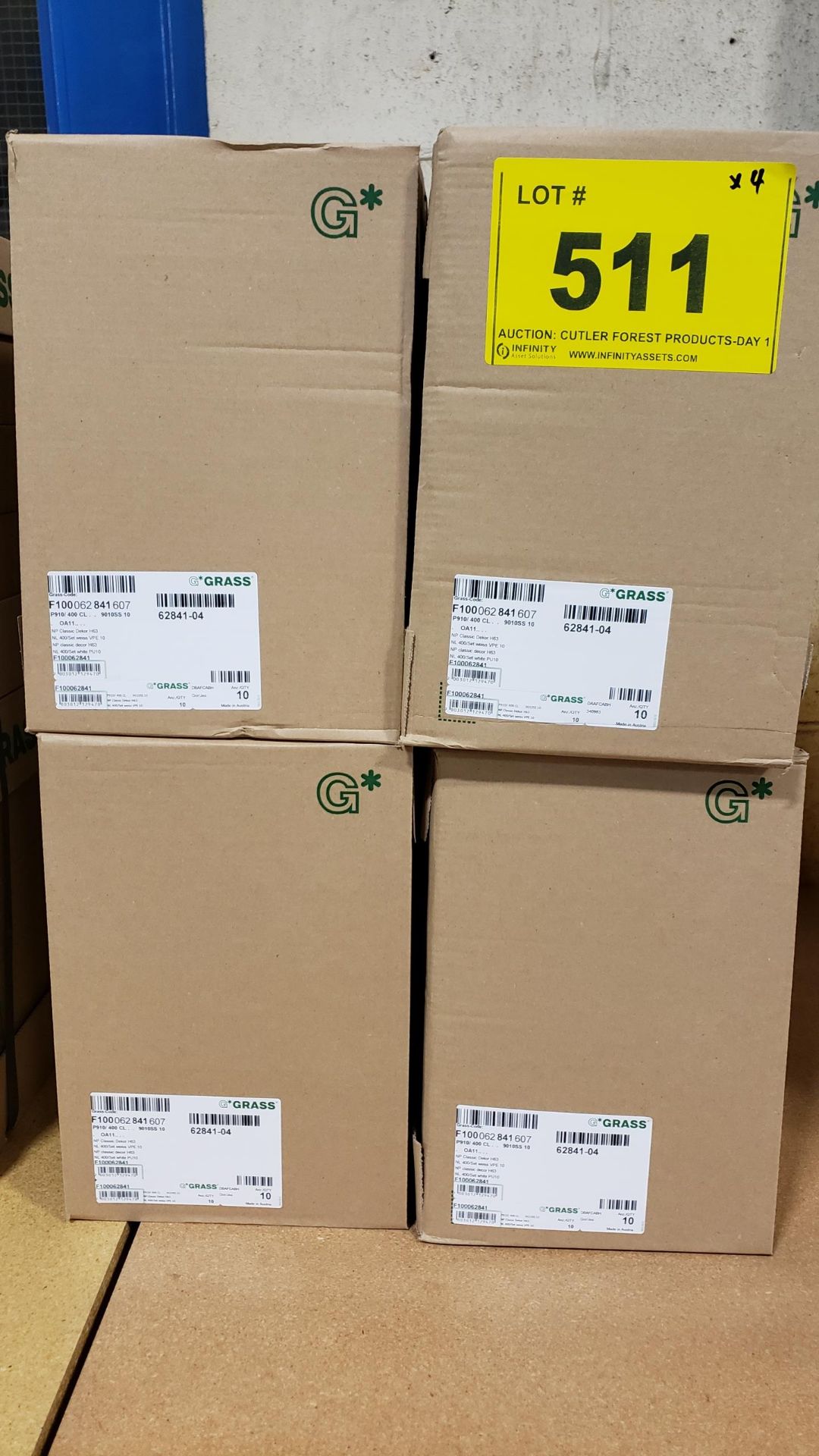 BOXES OF GRASS NP CLASSIC DÉCOR H63 NL 400/SET WHITE PU10 HARDWARE (SUBJECT TO BULK BID LOT 499A)