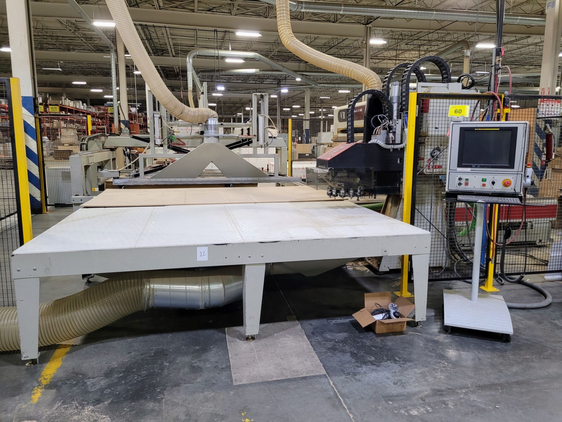 2006 KOMO VR510 MACHI II CNC ROUTER, 60" X 120" VACUUM TABLE, 16HP ATC VARIABLE SPEED SPINDLE, 10-