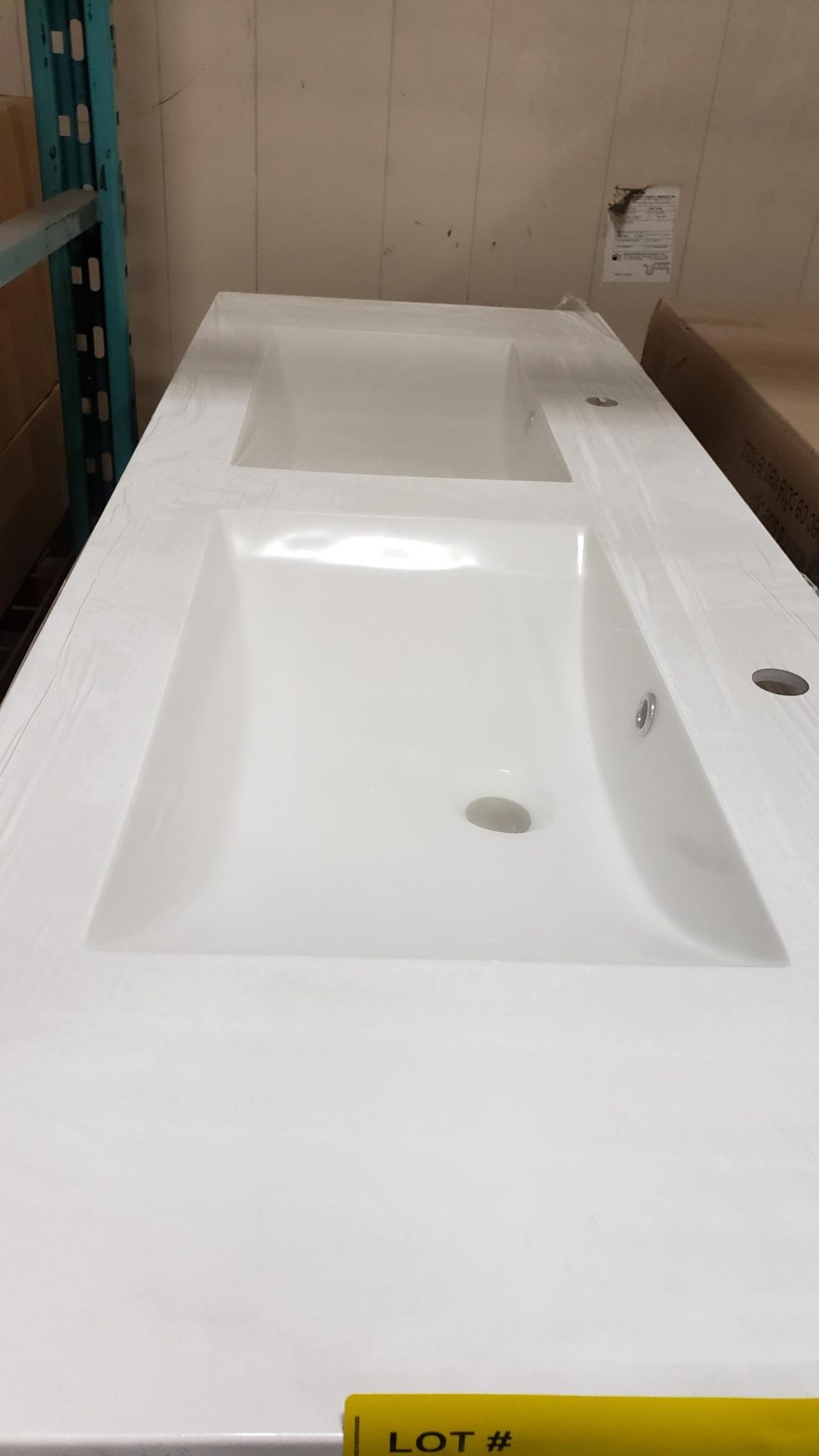 DOUBLE BASIN SINK, 21.5" X 60" - Image 2 of 2