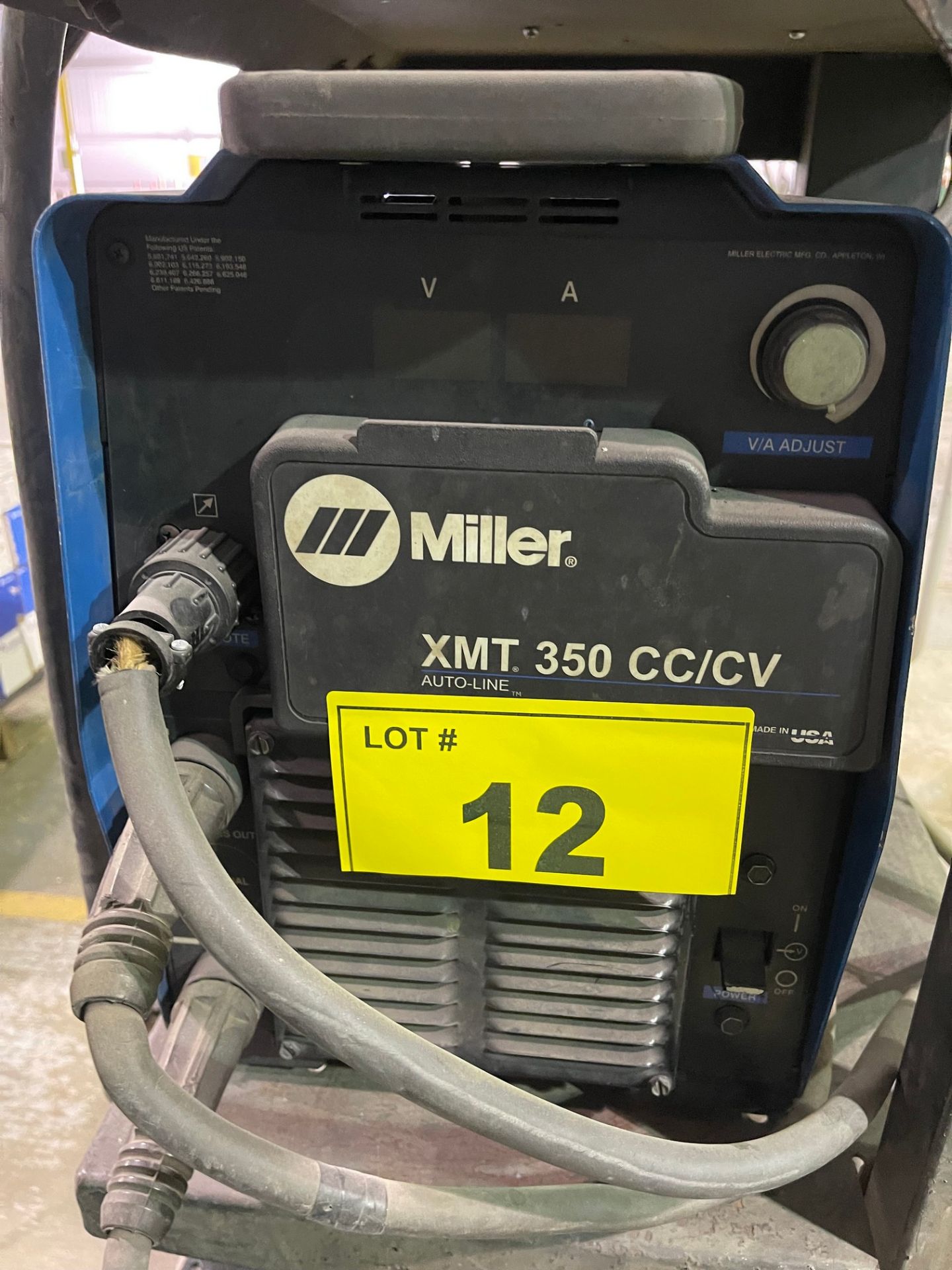 MILLER XMT 350 CC/CV WELDER W/ MILLER XR-D WIRE FEED CONTROL, S/N: LG010641A (RIGGING FEE $25) - Image 2 of 7