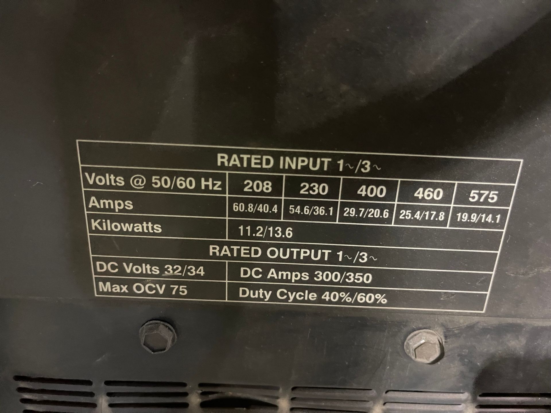 MILLER XMT 350 CC/CV WELDER W/ MILLER XR-D WIRE FEED CONTROL, S/N: LG010641A (RIGGING FEE $25) - Image 4 of 7