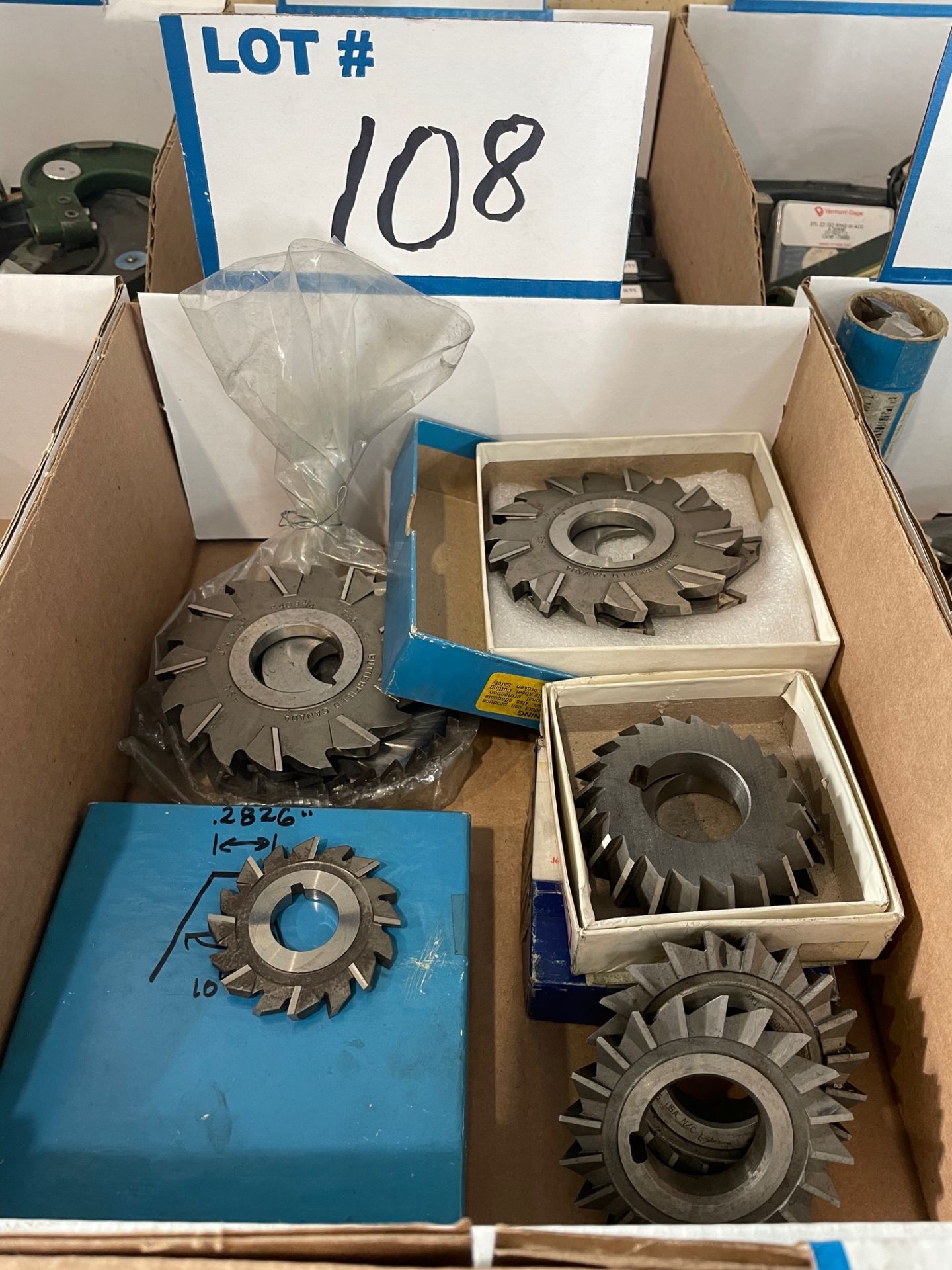 ANGLE CUTTERS / 3"X 1/2" X 2 / 4"X 5/16" X 2 / 2"X 5/32" / 4" X 3/16" X 5 (LOCATED AT 1731 RTE.