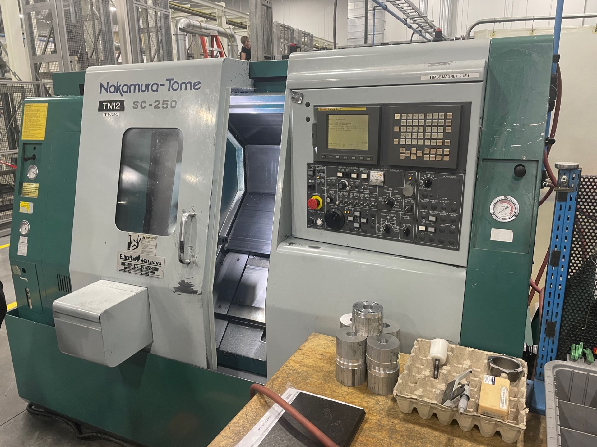 2002 NAKAMURA-TOME SC-250 / CNC TURNING CENTER / SN: C-35318 / 12 TURRET TOOL CAPACITY / CHUCK