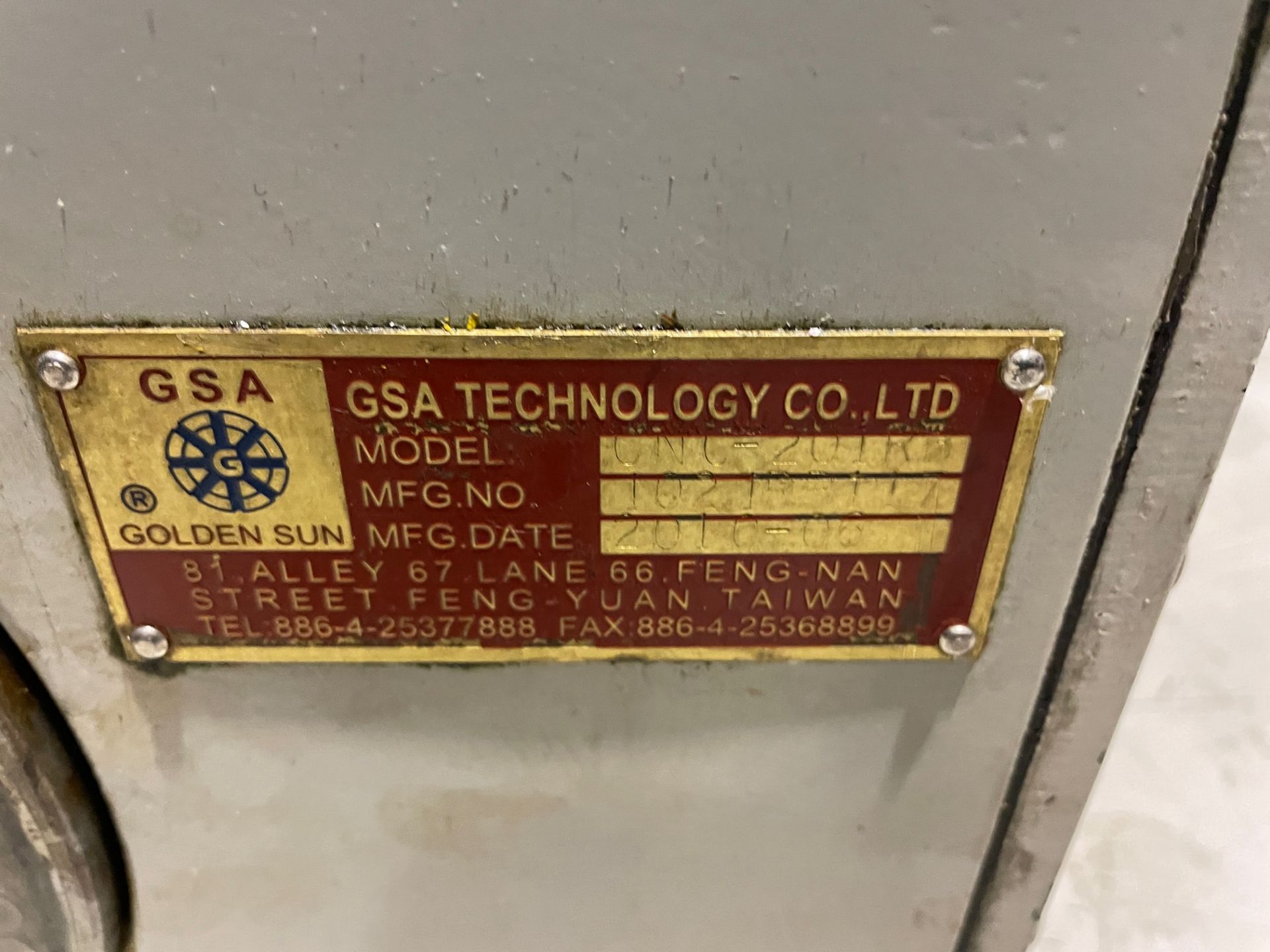 2010 GSA TECHNOLOGY / ROTARY TABLE / CNC-201R5 / SN: 11BRRZ (LOCATED AT 1731 RTE. HARWOOD, - Image 2 of 4