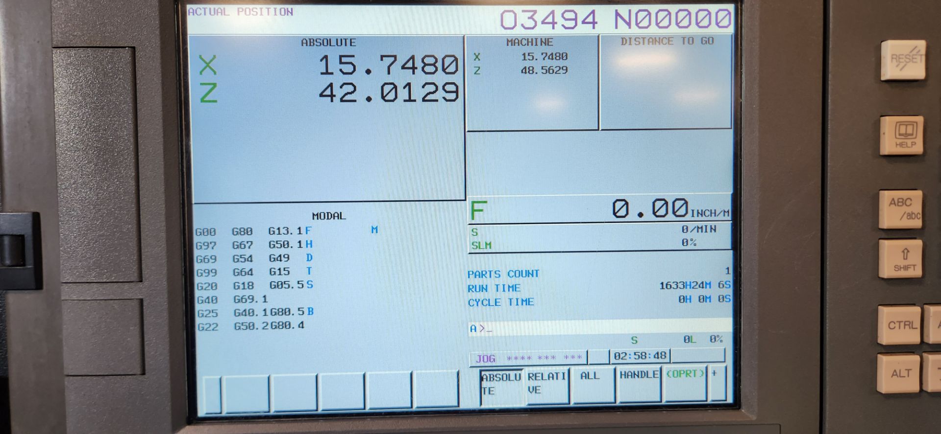 2018 DMC DL30L CNC HEAVY TURNING CENTER WITH FANUC OI-TF CNC CONTROL, 24.02” SWING, 15.75” MAX. - Image 7 of 11