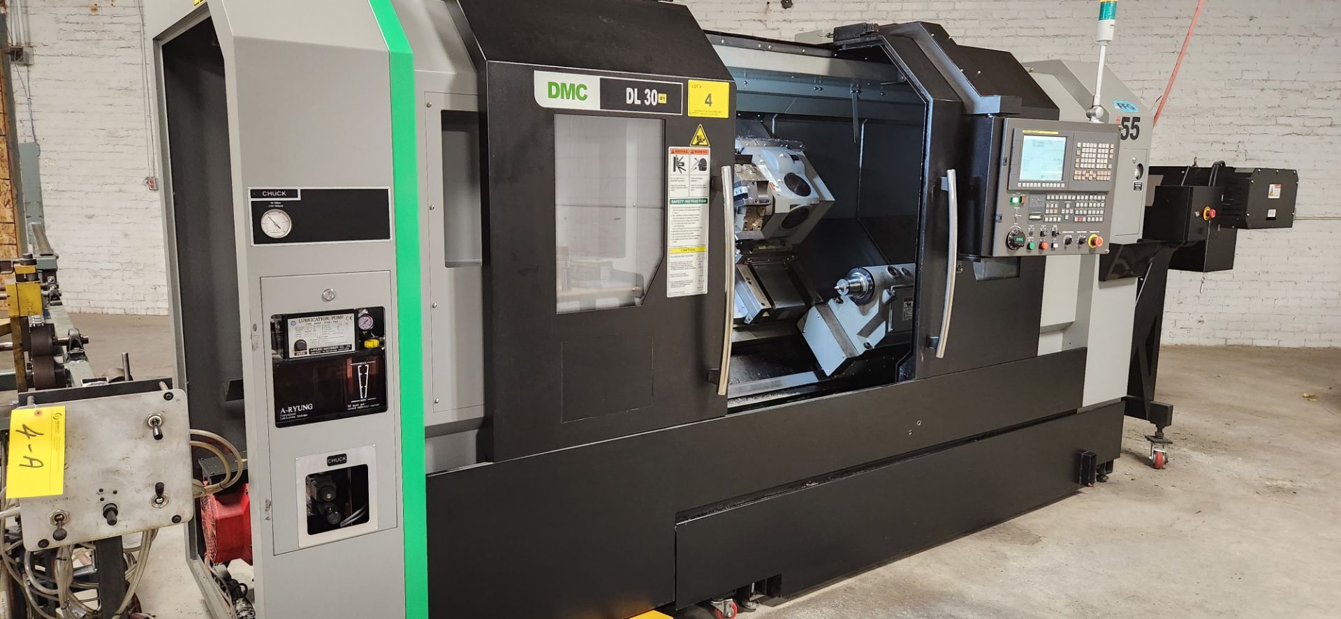 2018 DMC DL30 CNC TURNING CENTER WITH FANUC OI-TF CNC CONTROL, 24.02” SWING, 15.75” MAX. CUTTING