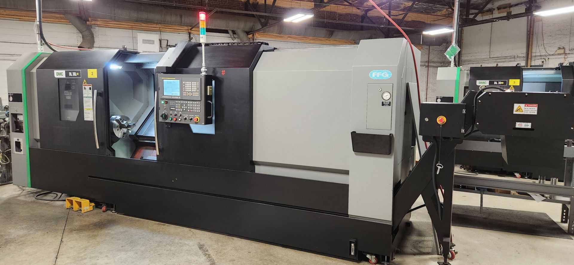 2018 DMC DL30L CNC HEAVY TURNING CENTER WITH FANUC OI-TF CNC CONTROL, 24.02” SWING, 15.75” MAX.