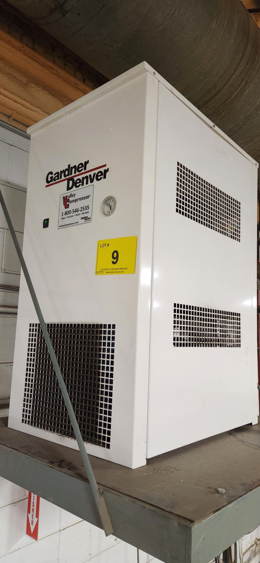 2020 GARDNER DENVER GSRN-150A-116 AIR DRYER, S/N 64242 W/ OWAMAT 14 OIL WATER SEPARATOR