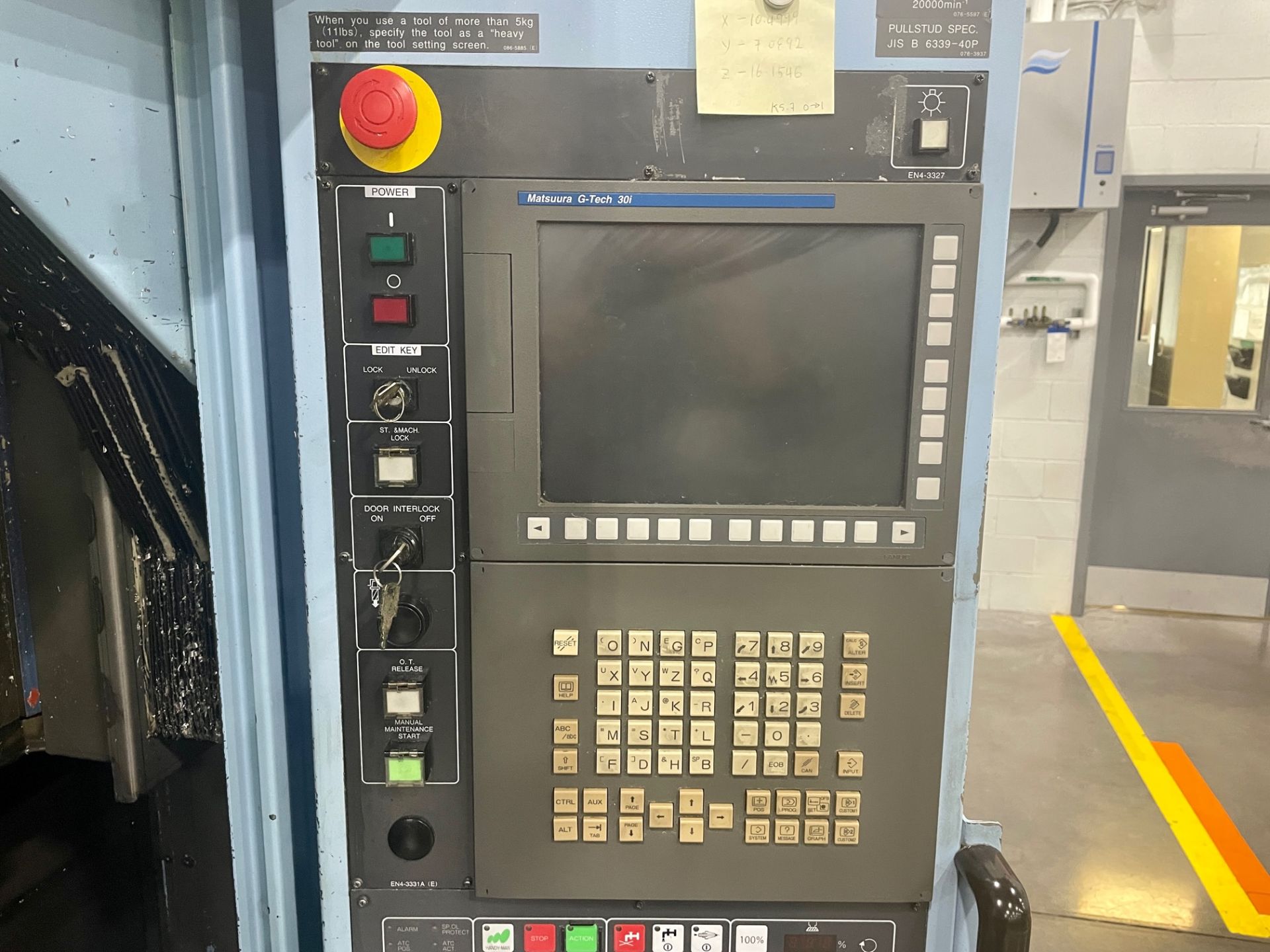 2004 MATSUURA MAM72-25V / 5-AXIS CNC VERTICAL MACHINE CENTER / SN: 15875 / FANUC G-TECH 301 / 21. - Image 9 of 12