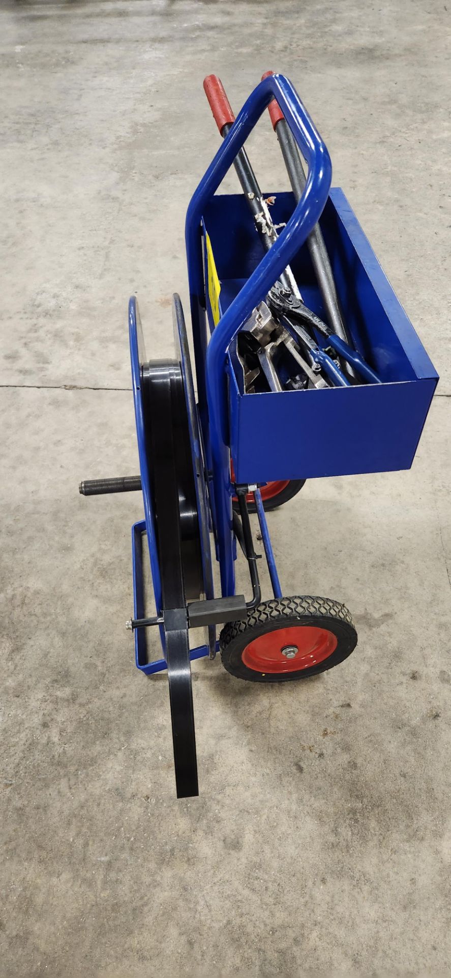 ULINE STRAPPING CART WITH HAND TOOLS - Image 2 of 5