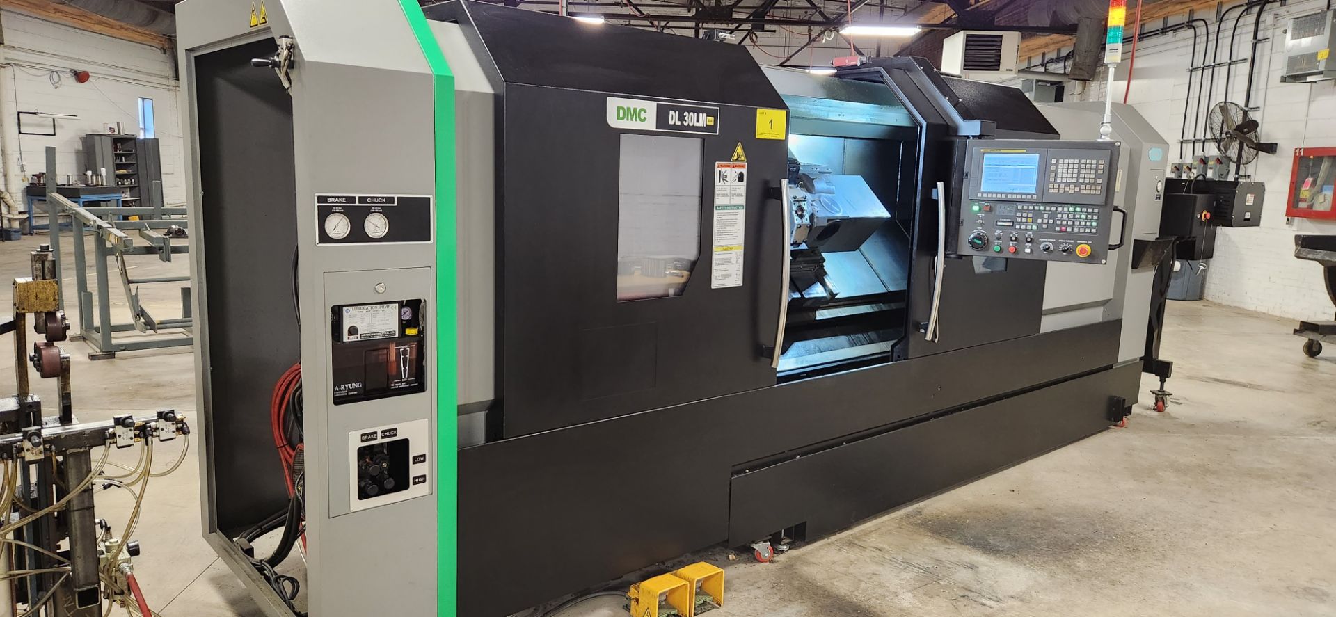 2018 DMC DL30LM CNC HEAVY TURNING CENTER WITH FANUC OI-TF CNC CONTROL, 24.02” SWING, 15.75” MAX.