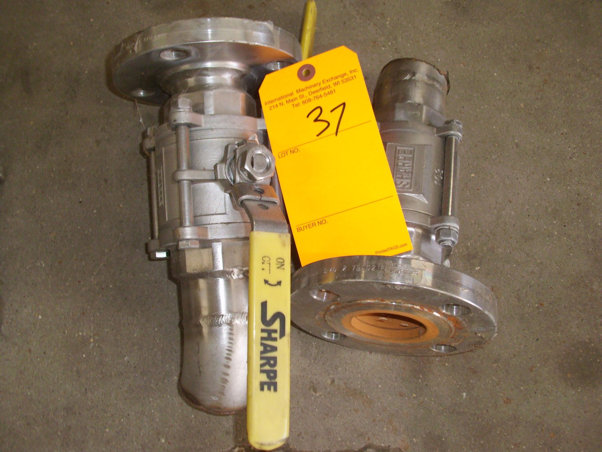 Sharpe S/S Manual 2" Ball Valves; one Side Flanged.