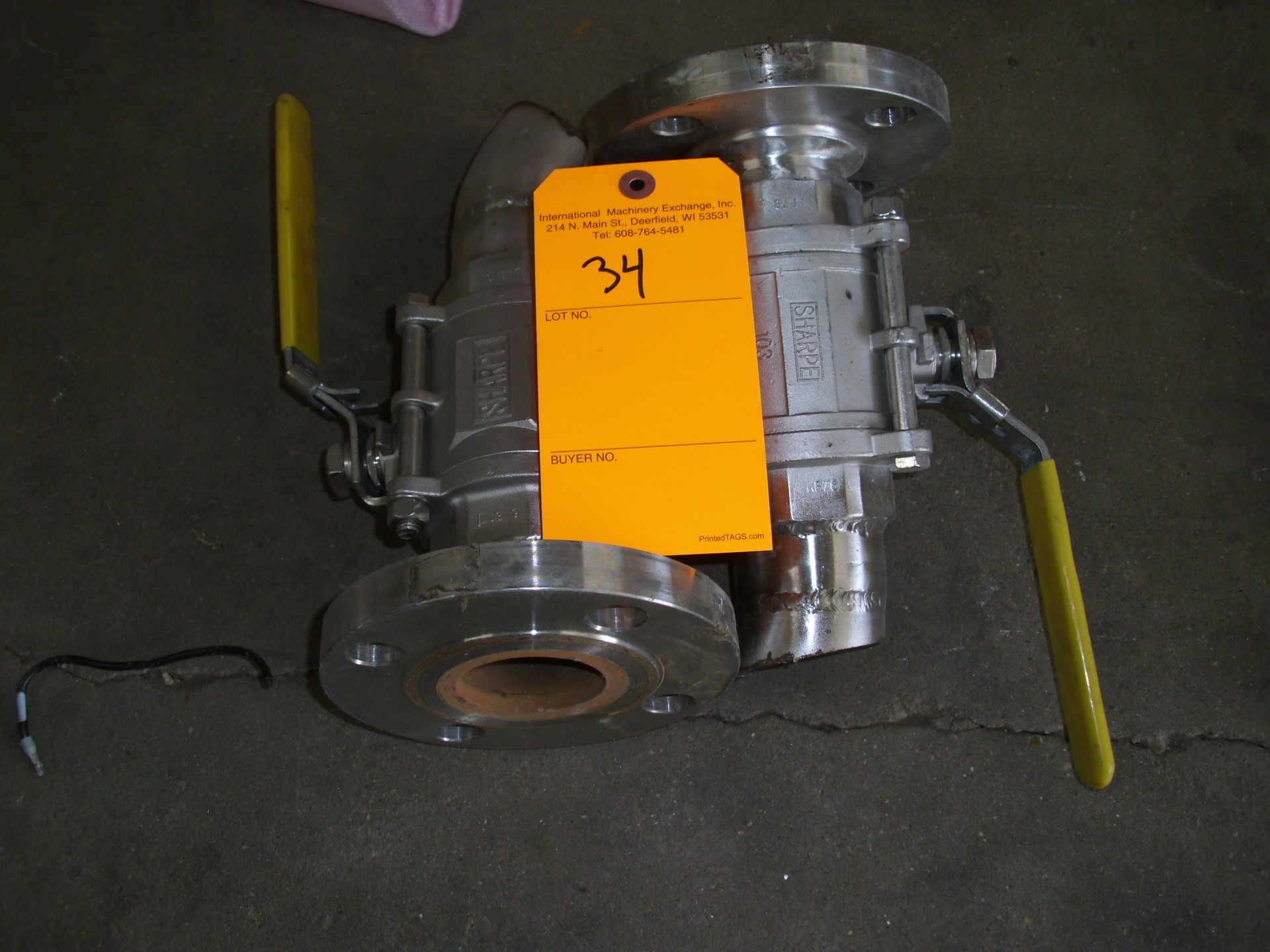 Sharpe S/S Manual 2" Ball Valves; one Side Flanged.