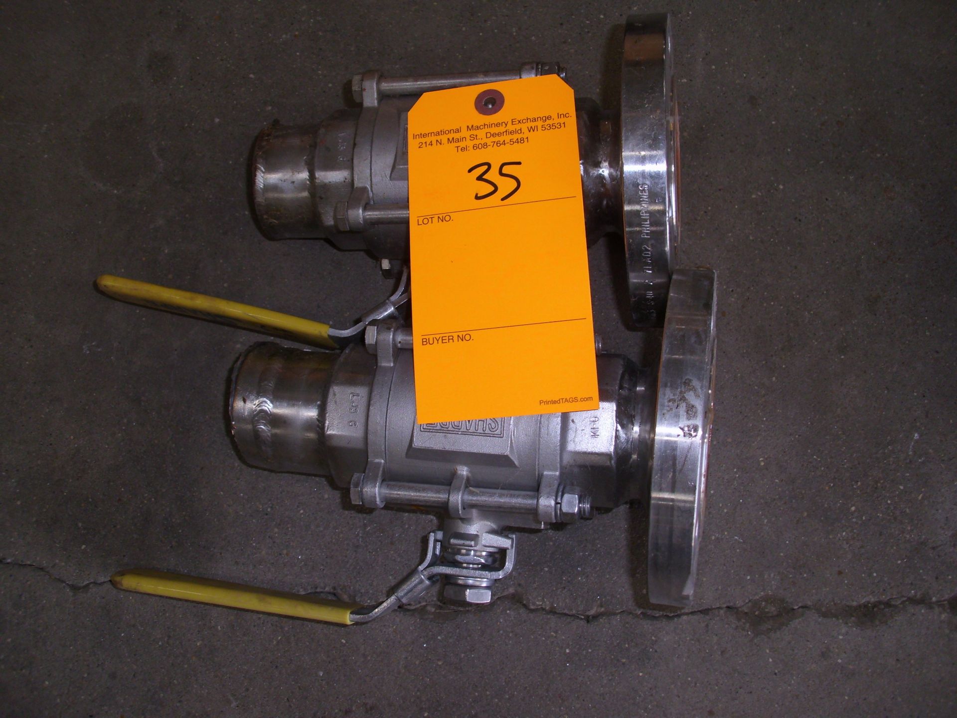 Sharpe S/S Manual 2" Ball Valves; one Side Flanged.