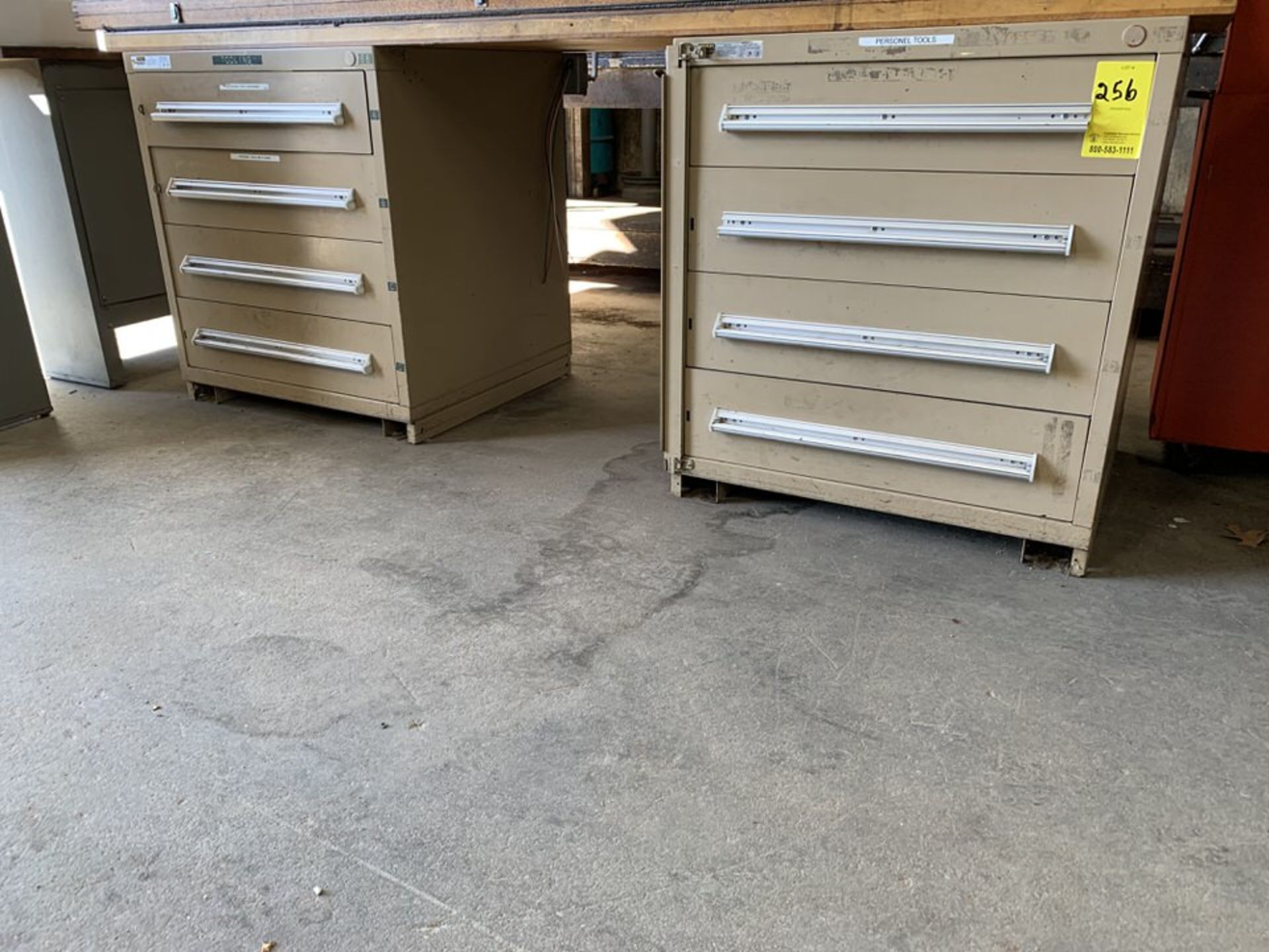 STANLEY WORK BENCH W/ 8 DRAWERS, 28" X 90" NO CONTENTS - Image 2 of 2