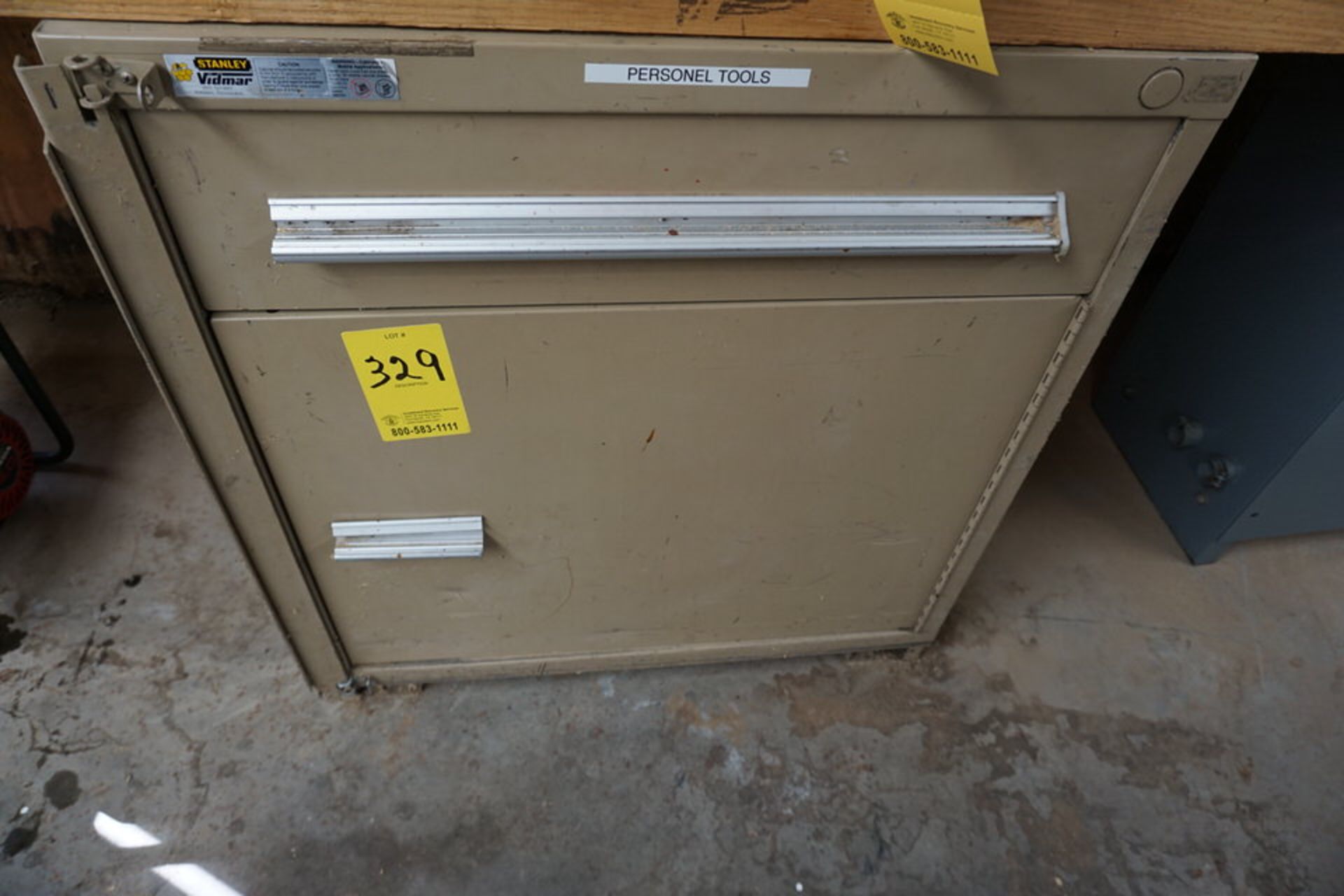 STANLEY WORK BENCH 30" X 84" W/ RISER, DRAWERS, NO CONTENTS - Image 3 of 3