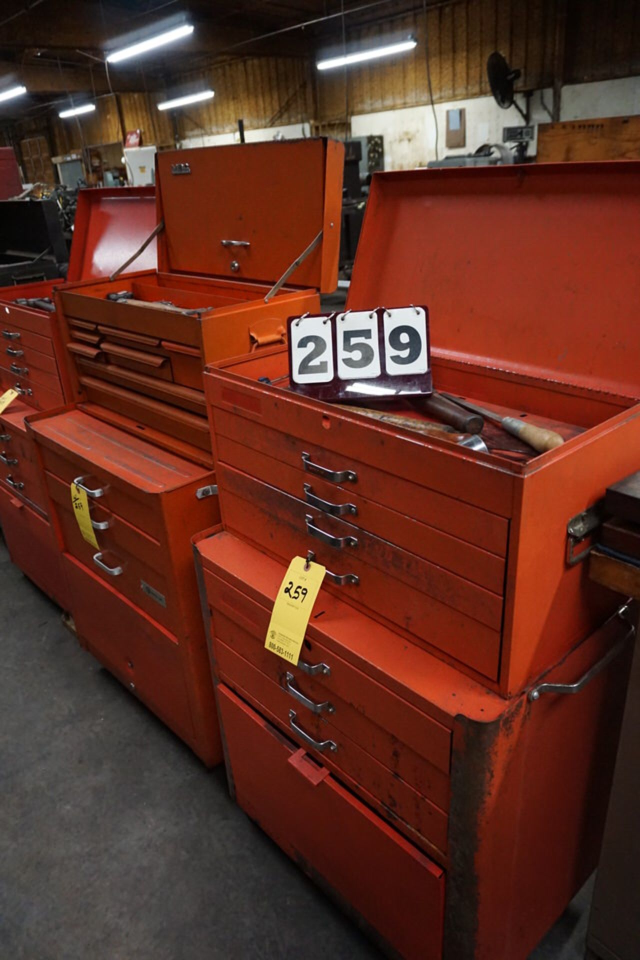 (3) PORTABLE TOOL BOXES W/ SOME CONT