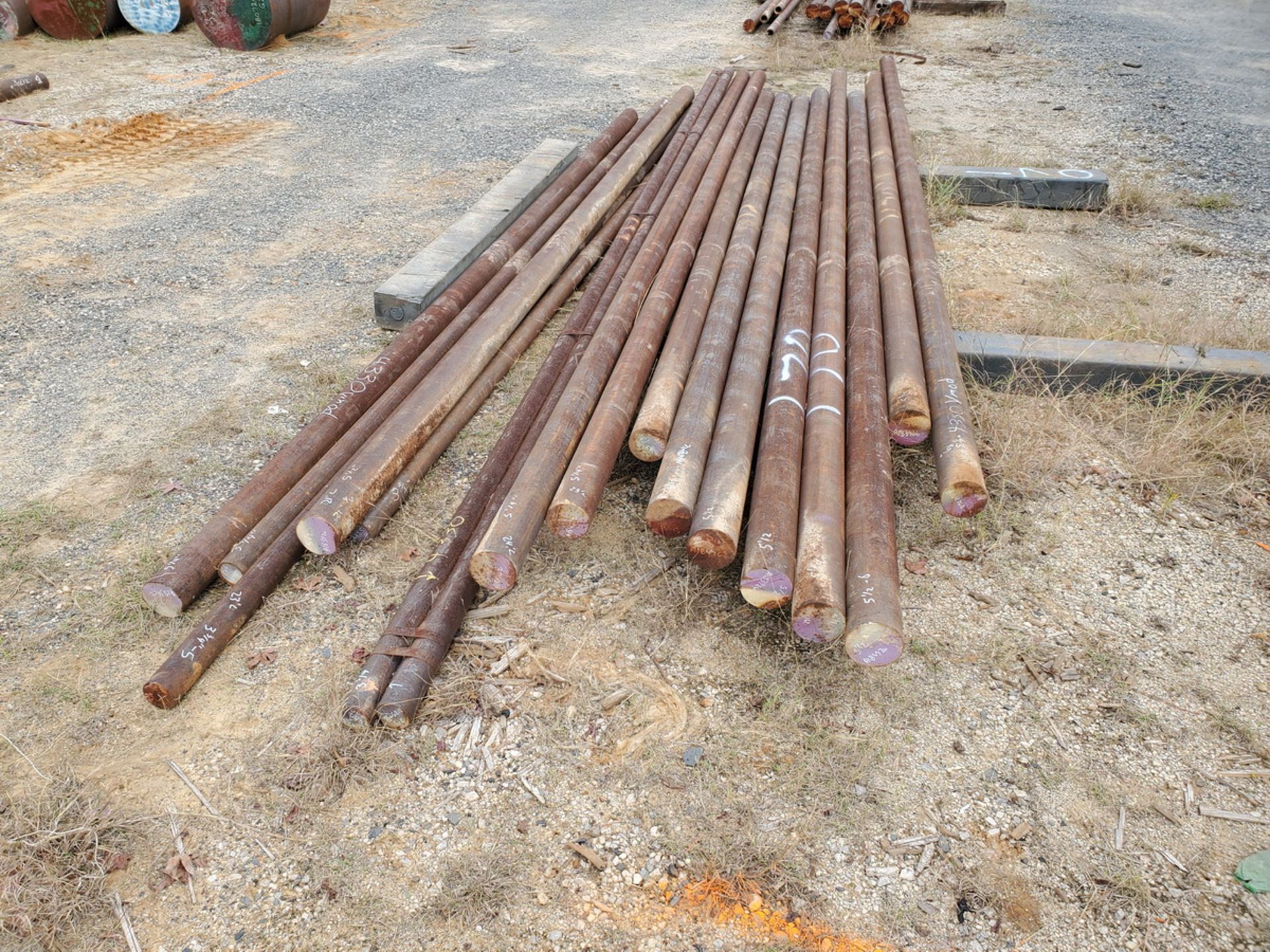 Raw Material Grade 4330 Vmod: (2) 5-1/4"O.D 24'1/4"L; (1) 5-1/4"O.D 20'L; (1) 5-1/4"O.D 23'L; (1) - Image 2 of 17