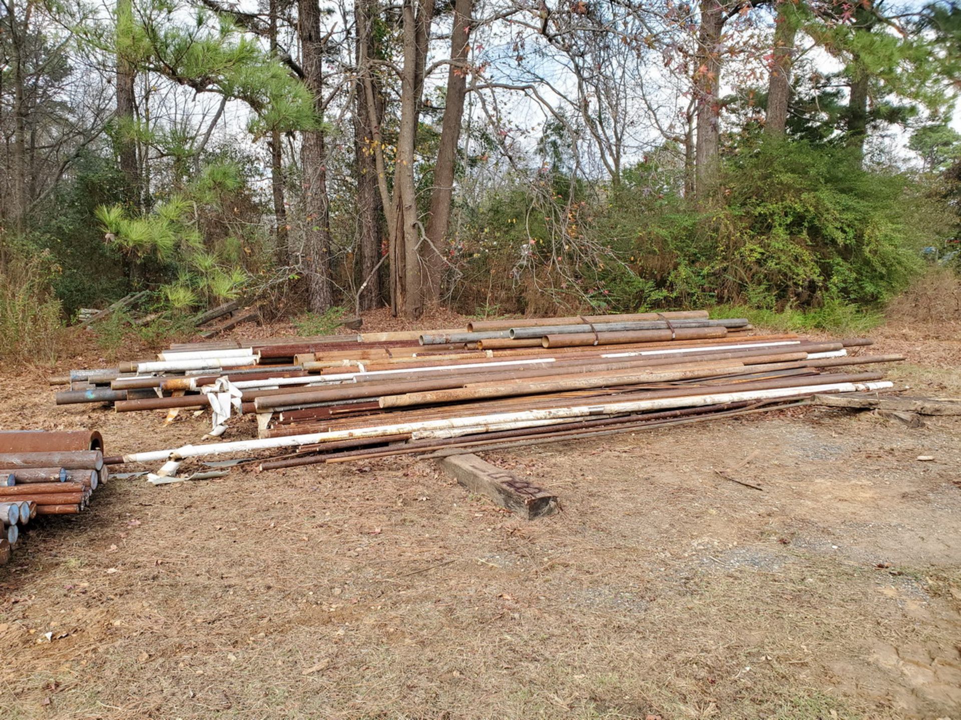 Assorted Raw Material To Include But Not Limited To: (8) 5" x 2"wall, 30'2"L; (17) 2-1/2" x 1/2"