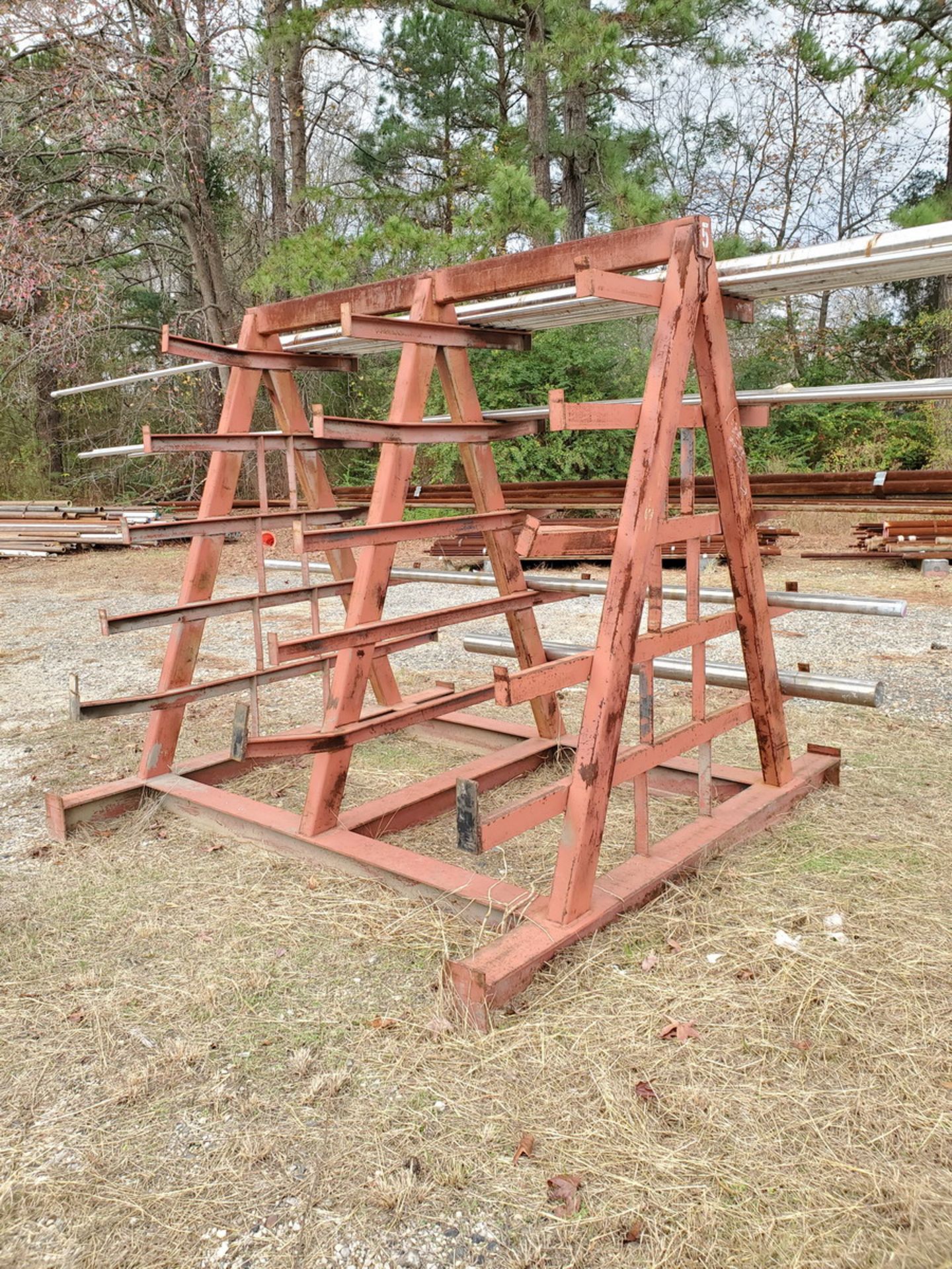 6-Tier Double-sided Cantilever Rack 96" x 96" x 90"H (Material Excluded) - Image 3 of 4