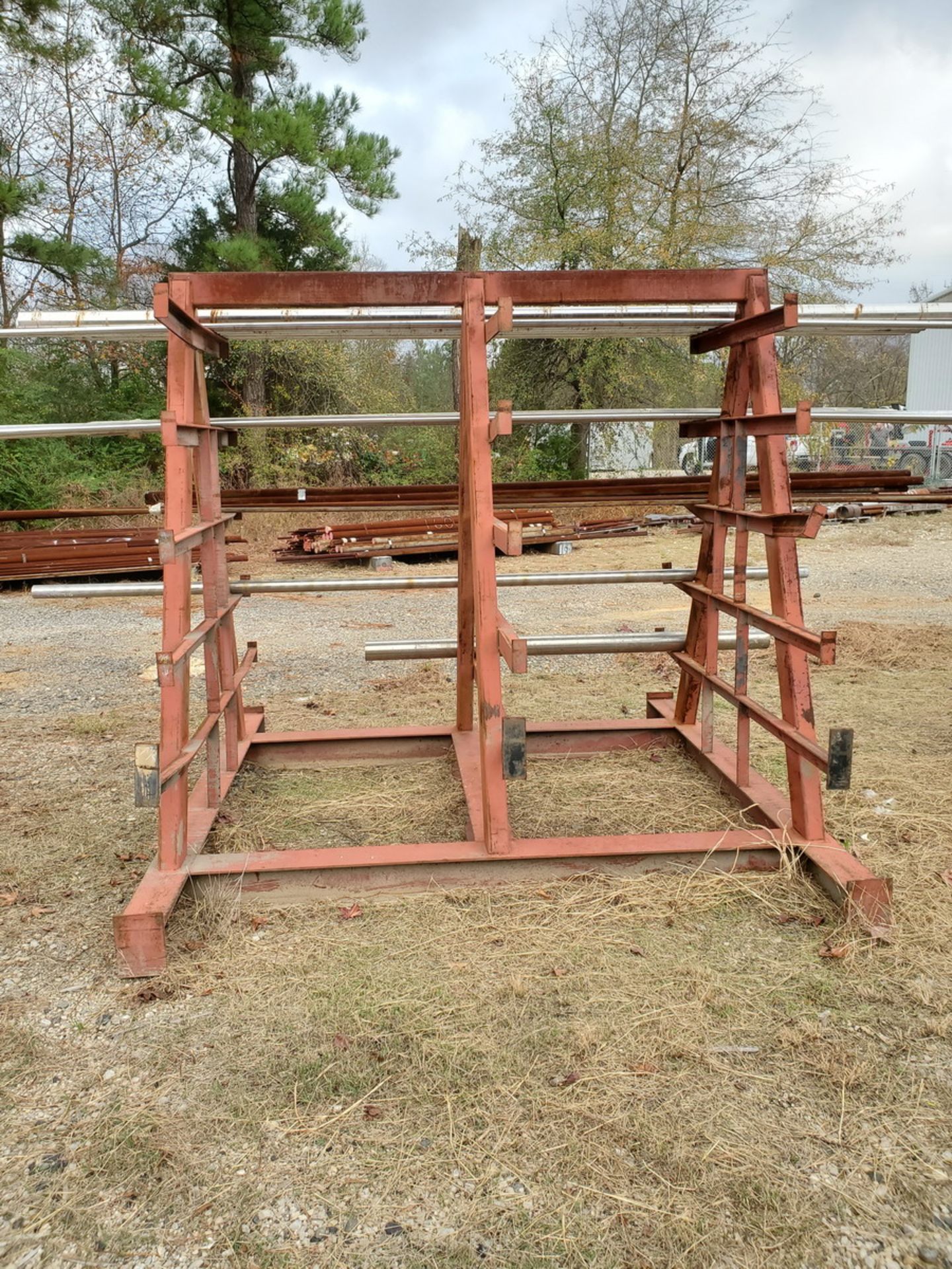 6-Tier Double-sided Cantilever Rack 96" x 96" x 90"H (Material Excluded) - Image 2 of 4