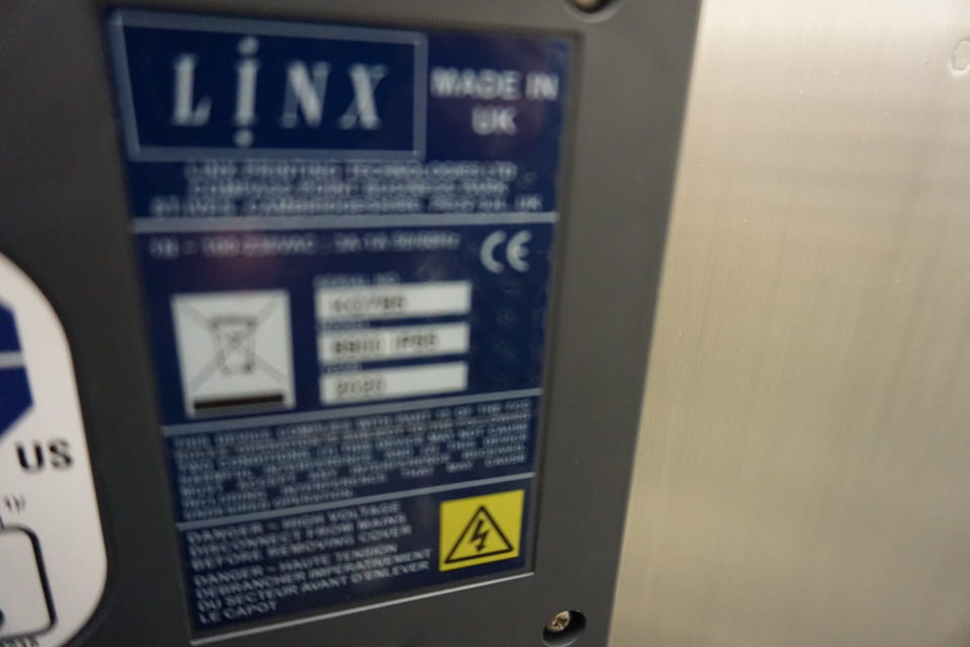 LINX INKJET CODING MACHINE, MDL: 8900IP55 - Image 7 of 9