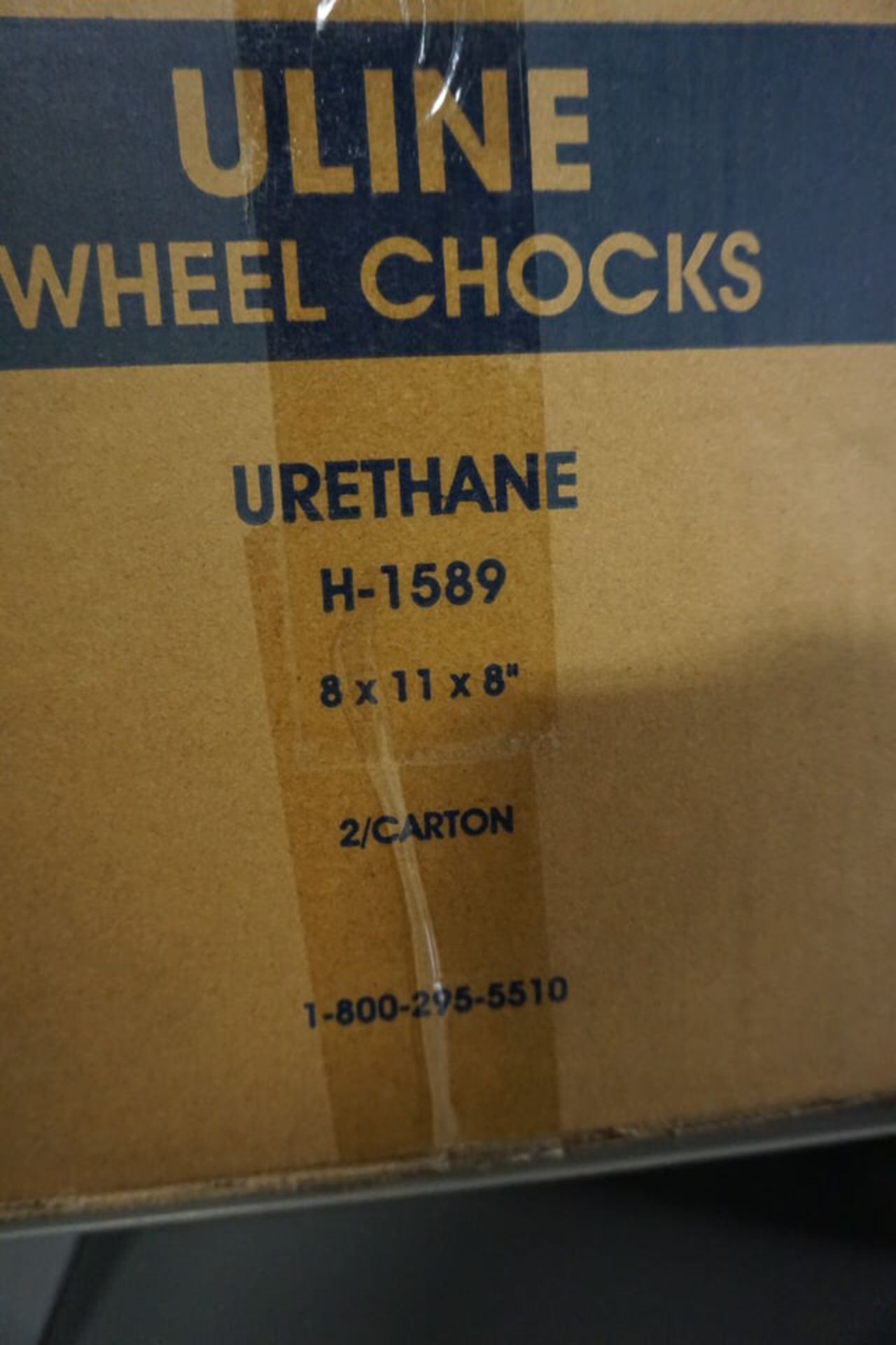 (5) U LINE WHEEL CHOCKS #1589, (15) WHEEL CHOCK CHAINS 15' LG #H-546 - Image 2 of 4