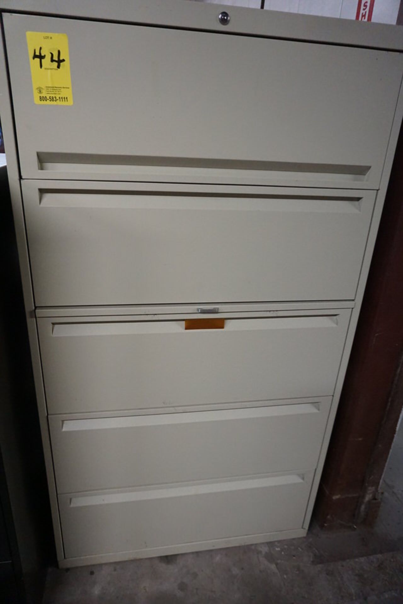 FILE CABINETS: (1) 5 DRAWER LATERAL, (1) 4 DRAWER, (3) 2 DRAWER VERTICALS - Image 2 of 4
