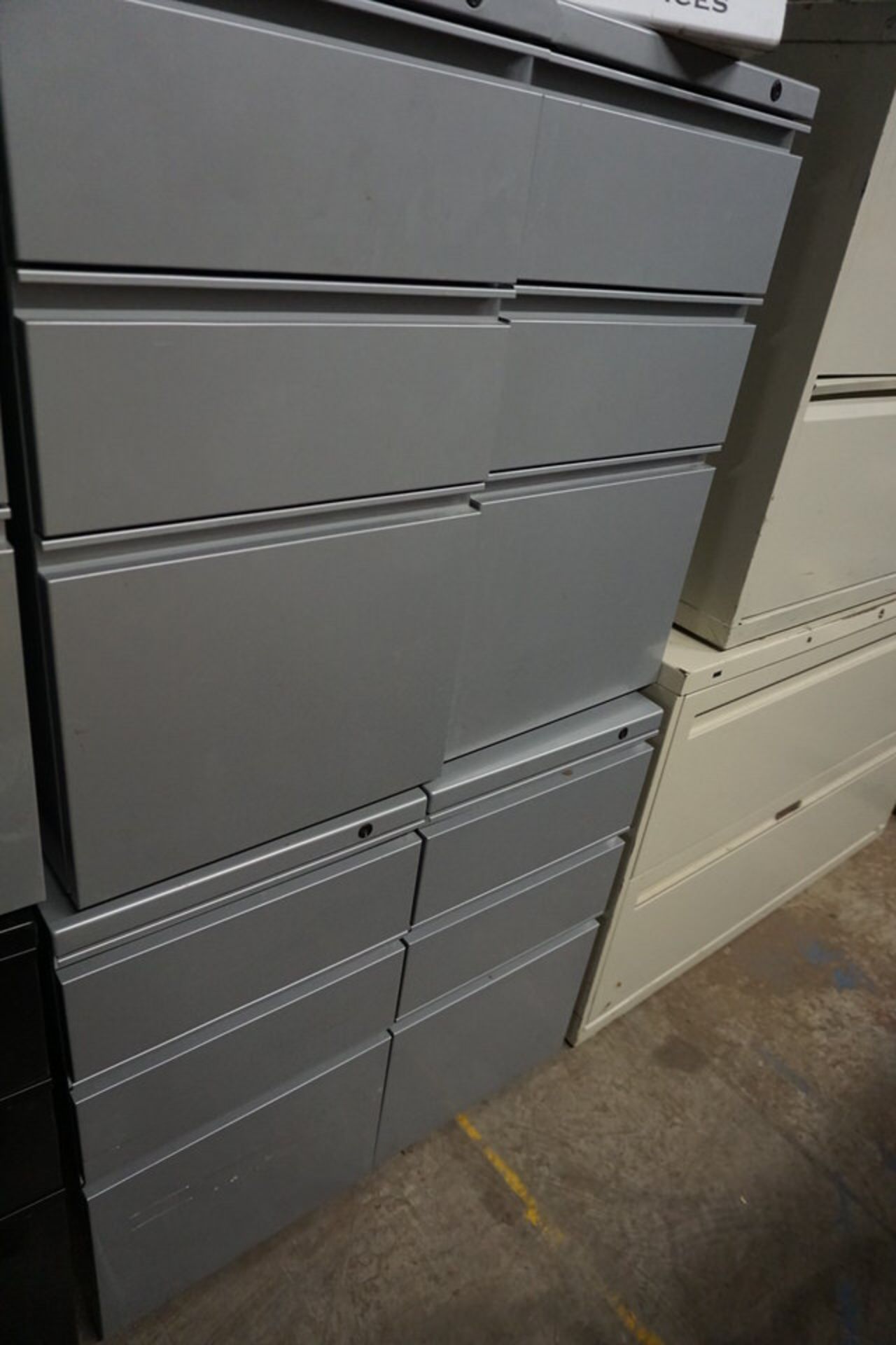 ASSORT FILE CABINETS: (2) 2 DRAWER LATERAL, (6) 3 DRAWER CABINETS - Image 2 of 4