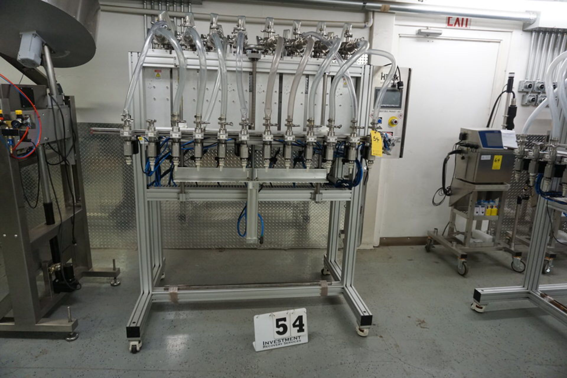 HYTEK AUTOMATION SOLUTIONS PISTON FILLER, 12 HEAD MDL: HTK-LFV12H W/ HYTEK HOPPER FOR PISTON