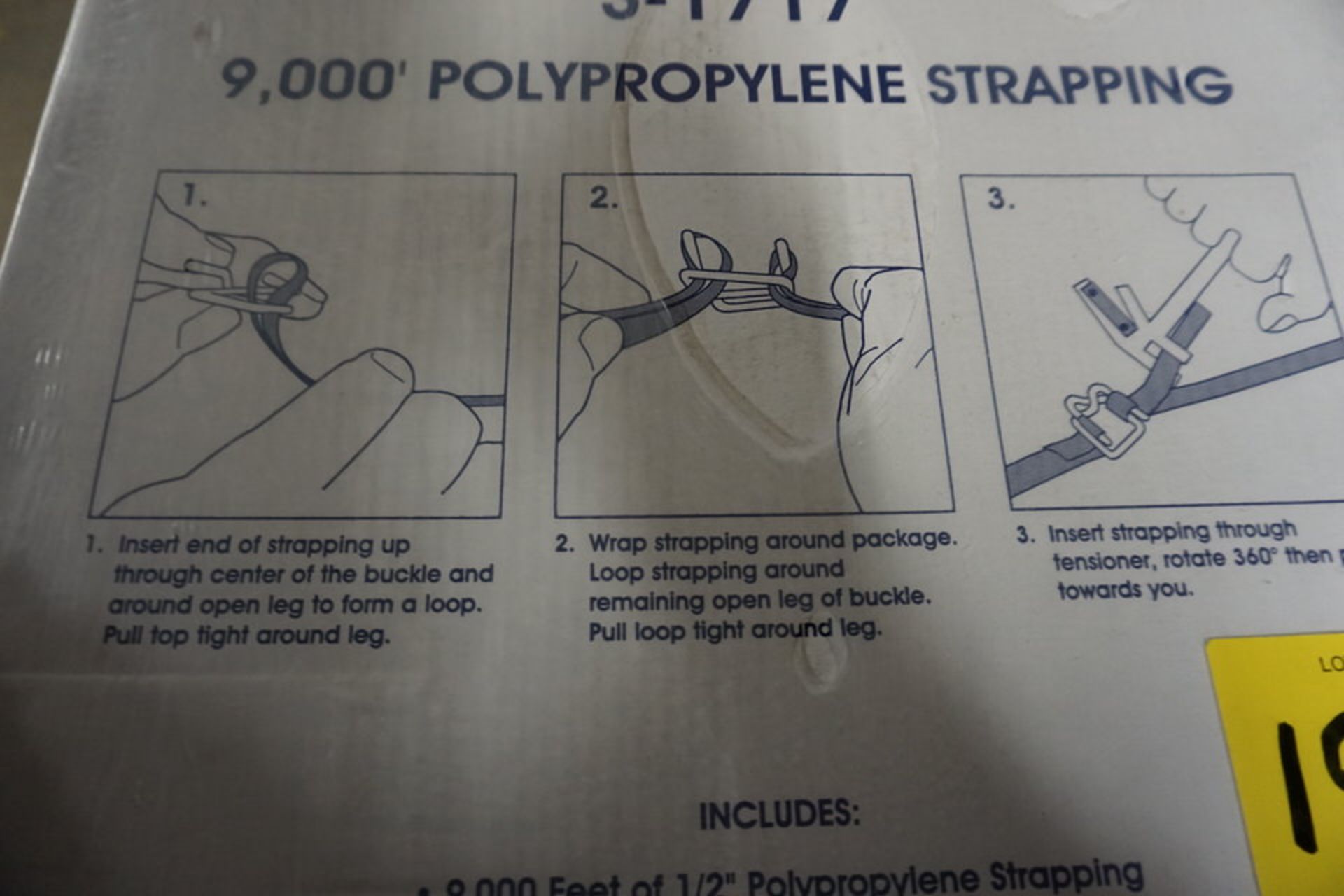 (2) U LINE JUMBO STRAPPING KIT #S-1717, 9,000' POLYPROPYLENE STRAPPING - Image 3 of 3