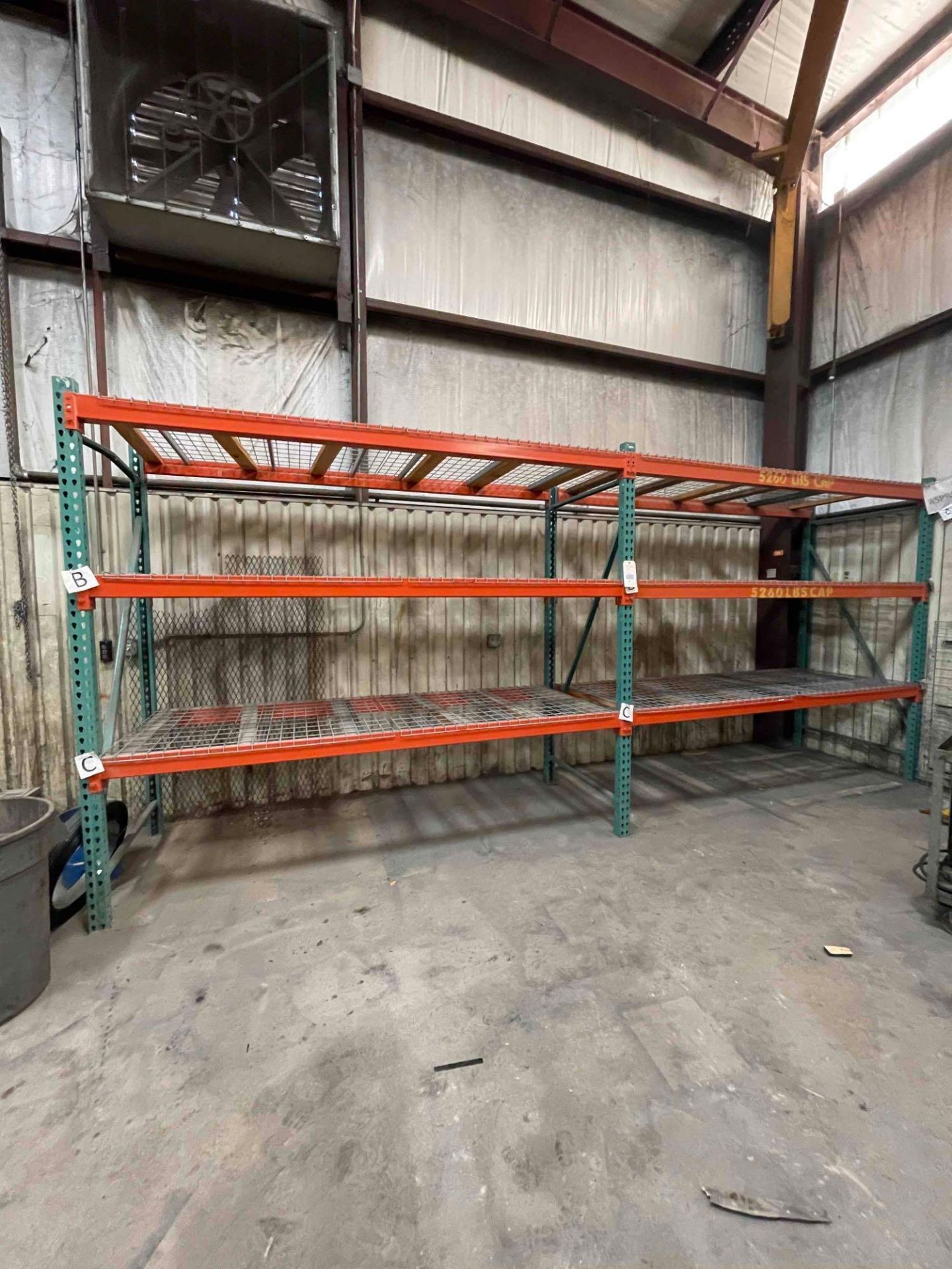 Lot: Pallet Racking, Tear Drop; (3) uprights 96" Tall x 42" W, 225" OAL - Image 2 of 3