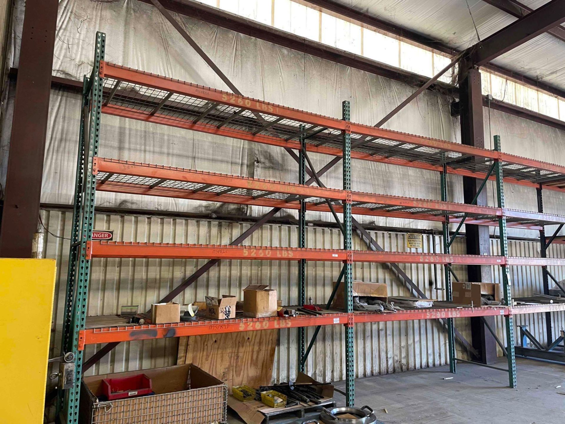 Lot: Pallet Racking, Tear Drop; (6) uprights 12 ft Tall x 42" W, 562" OAL. - Image 2 of 4