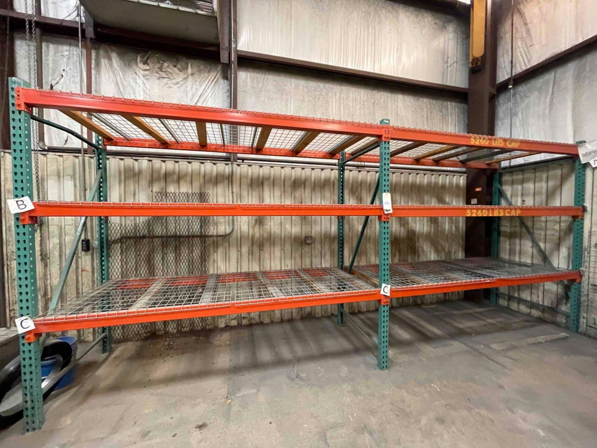 Lot: Pallet Racking, Tear Drop; (3) uprights 96" Tall x 42" W, 225" OAL - Image 3 of 3