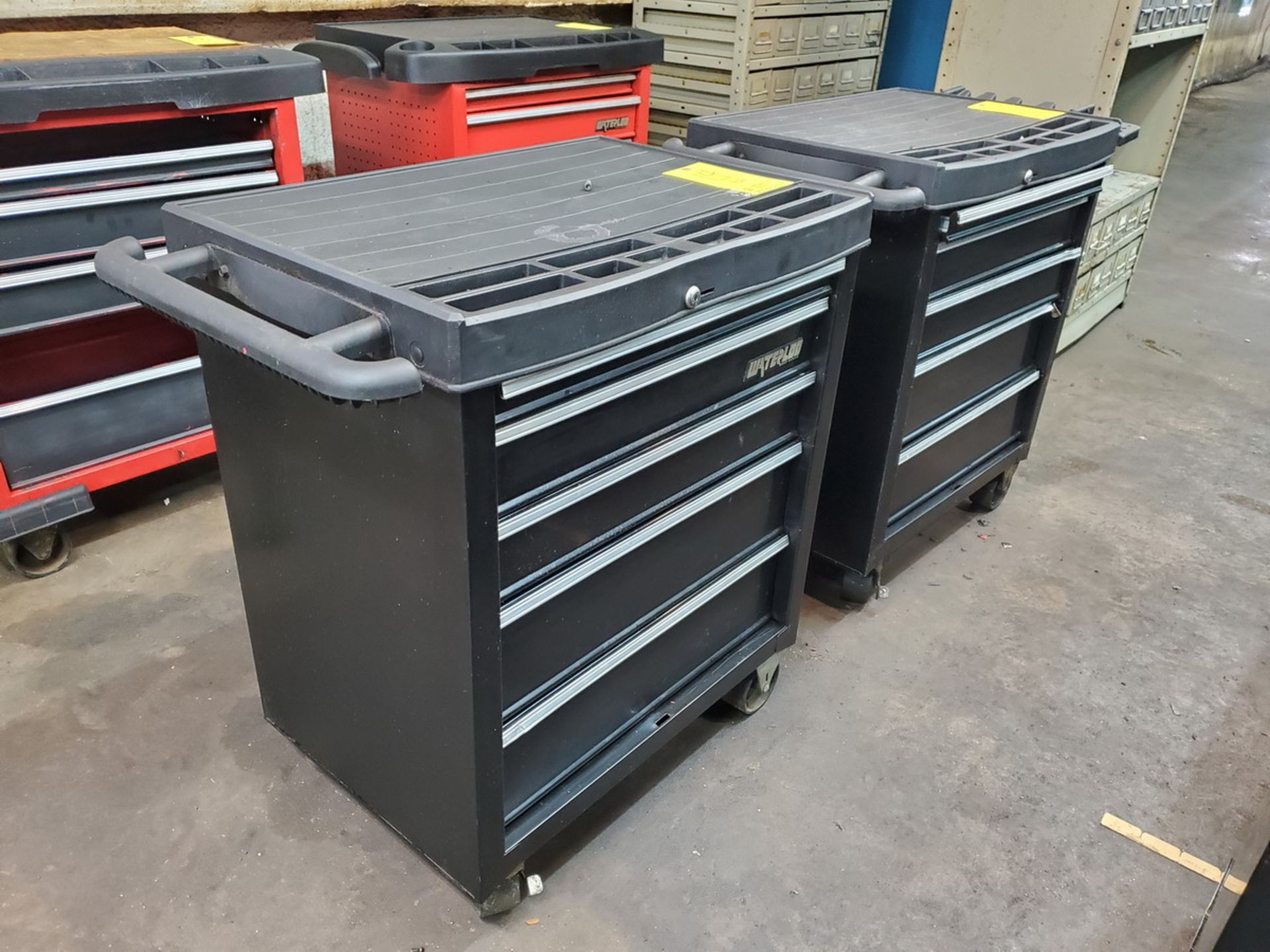 Waterloo (2) Rolling 5-Drawer Tool Boxes