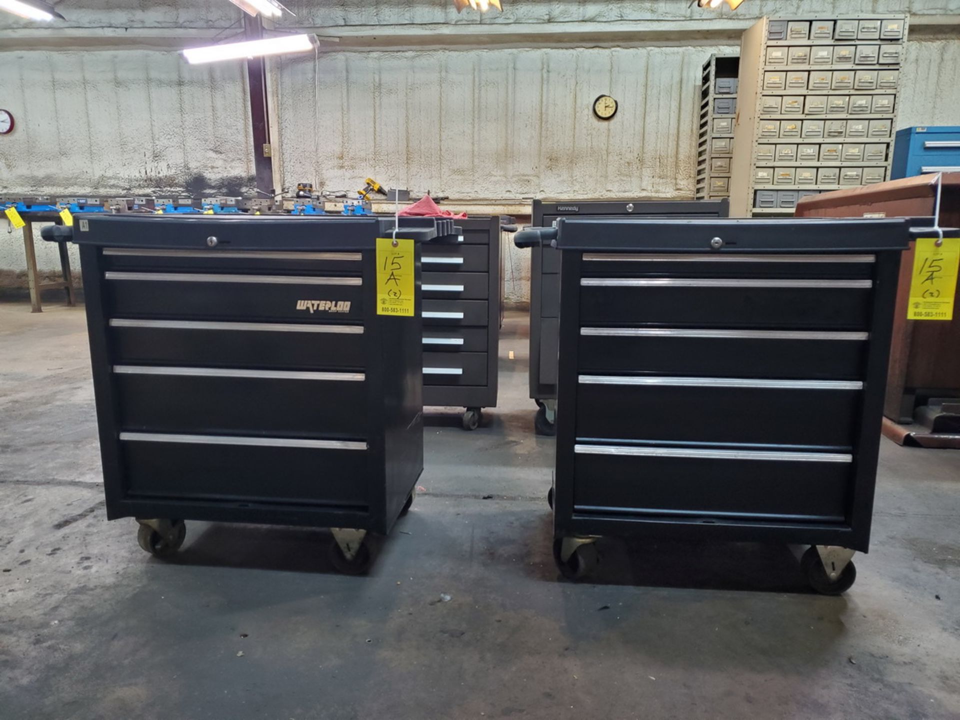 Waterloo (2) Rolling 5-Drawer Tool Boxes