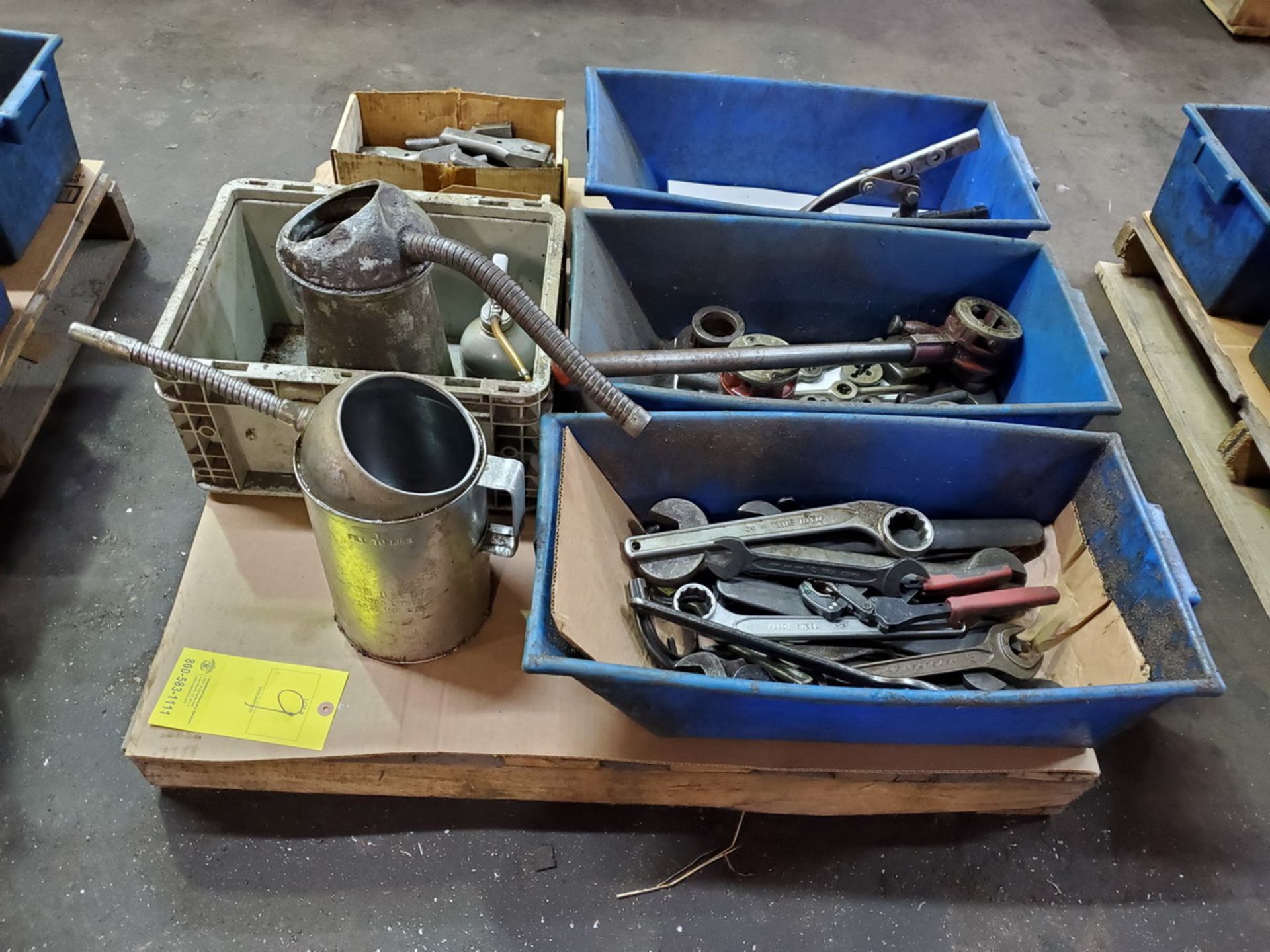 Assorted Material To Include But Not Limited To: Assorted Wrenches, Oil Cans, Stl Stamps, etc.