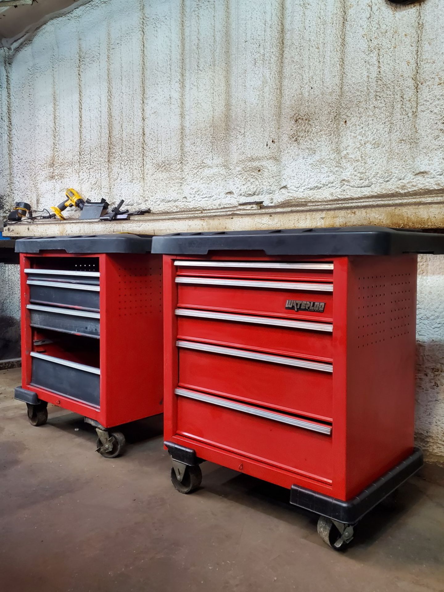 Waterloo (2) Rolling 5-Drawer Tool Boxes