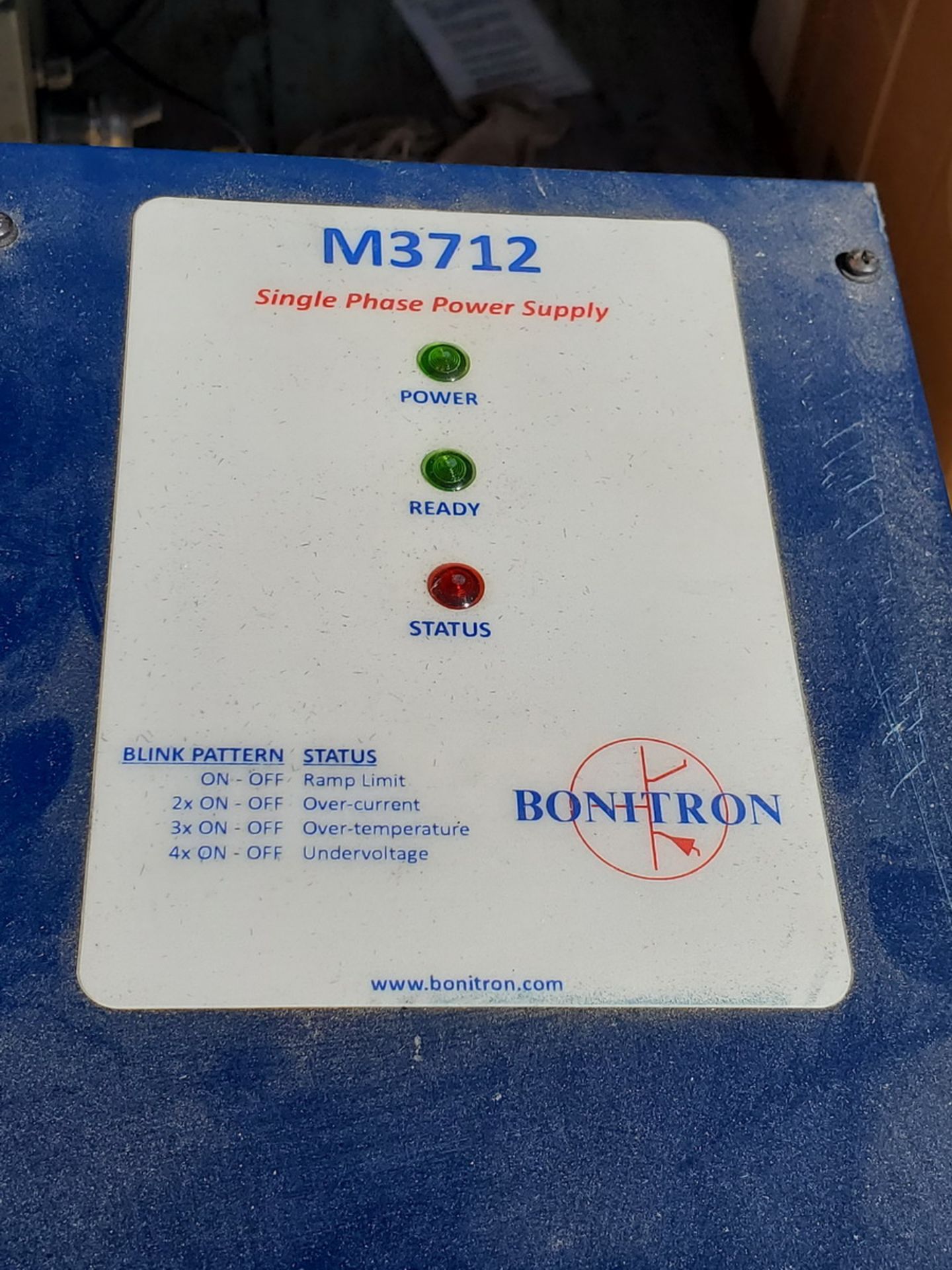 Bonitron M3712 Single Phase Power Supply (LOCATION: Burleson, TX) - Image 3 of 4