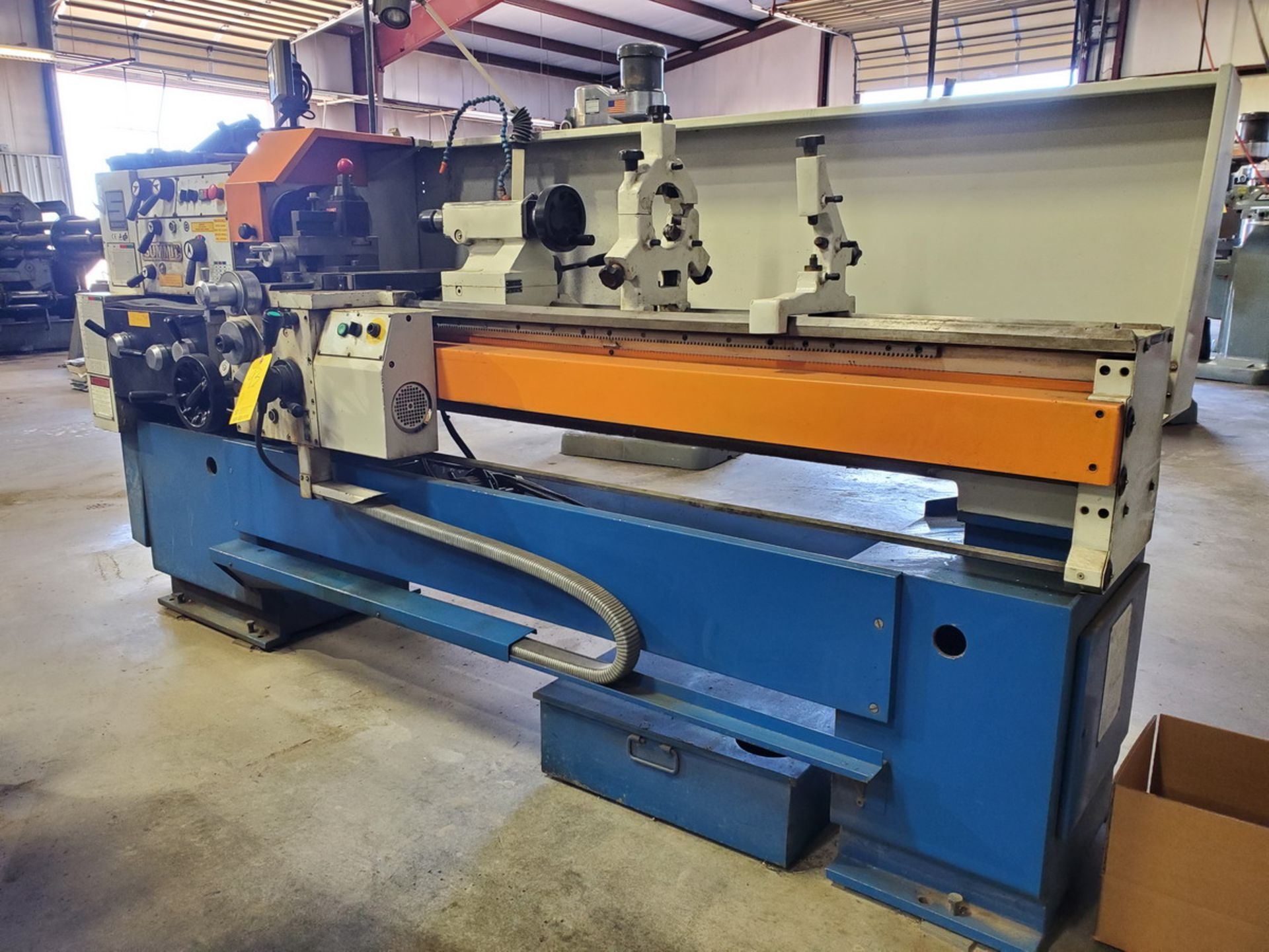 2014 Summit 14x60B Lathe 460V, 3PH, 60HZ, W/ 8" 3-Jaw Chuck, W/ Steadyrest, Tailstock, Follow - Image 2 of 19