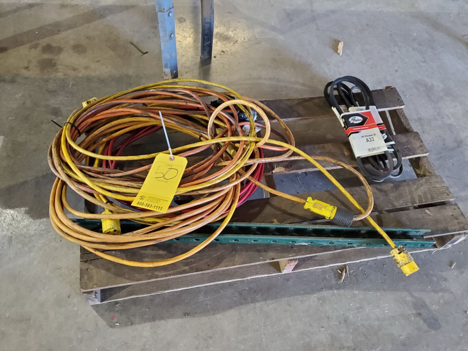 Assorted Material To Include But Not Limited To: Air Hoses, Extension Cords, Belts, etc. - Image 9 of 10
