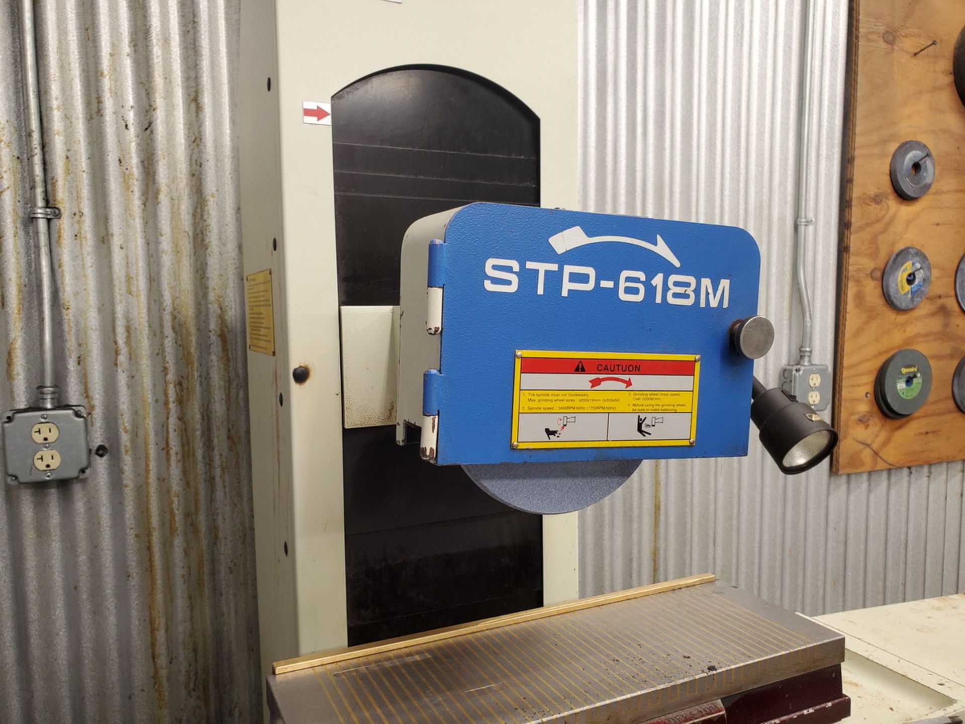 2012 ST Supertec STP-618M Surface Grinder 220V, 60HZ, 3PH, 9A, W/ Tooling; W/ 6"x18" Magnetic Chuck - Image 6 of 11