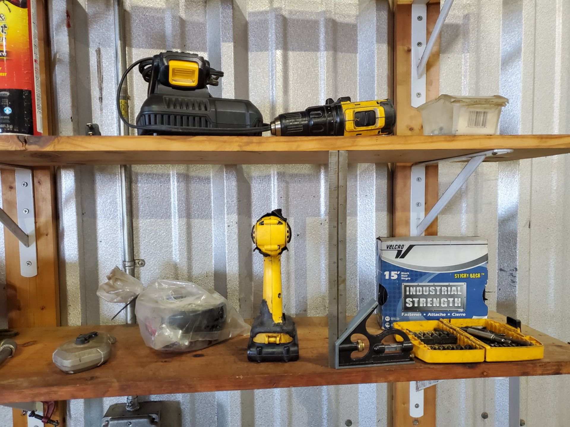 Assorted Material To Include But Not Limited To: 1/4" & 1/2" Dewalt Impact Drills, Various Tools, - Image 5 of 17