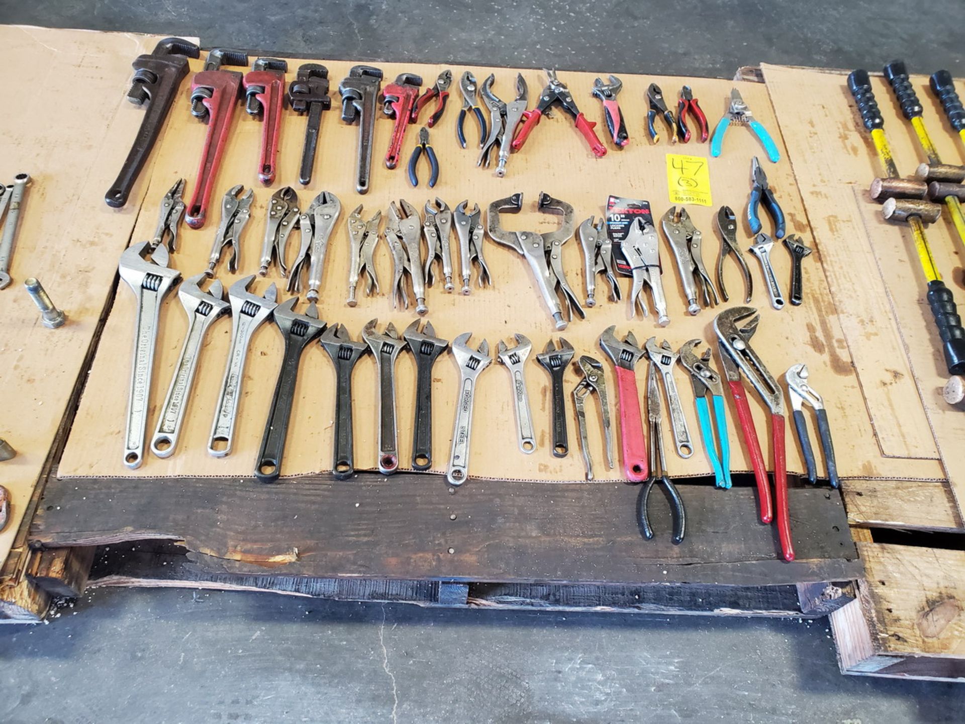 Assorted Material To Include But Not Limited To: Assorted Wrenches, C-Clamps, Assorted Pliers, etc. - Image 3 of 11