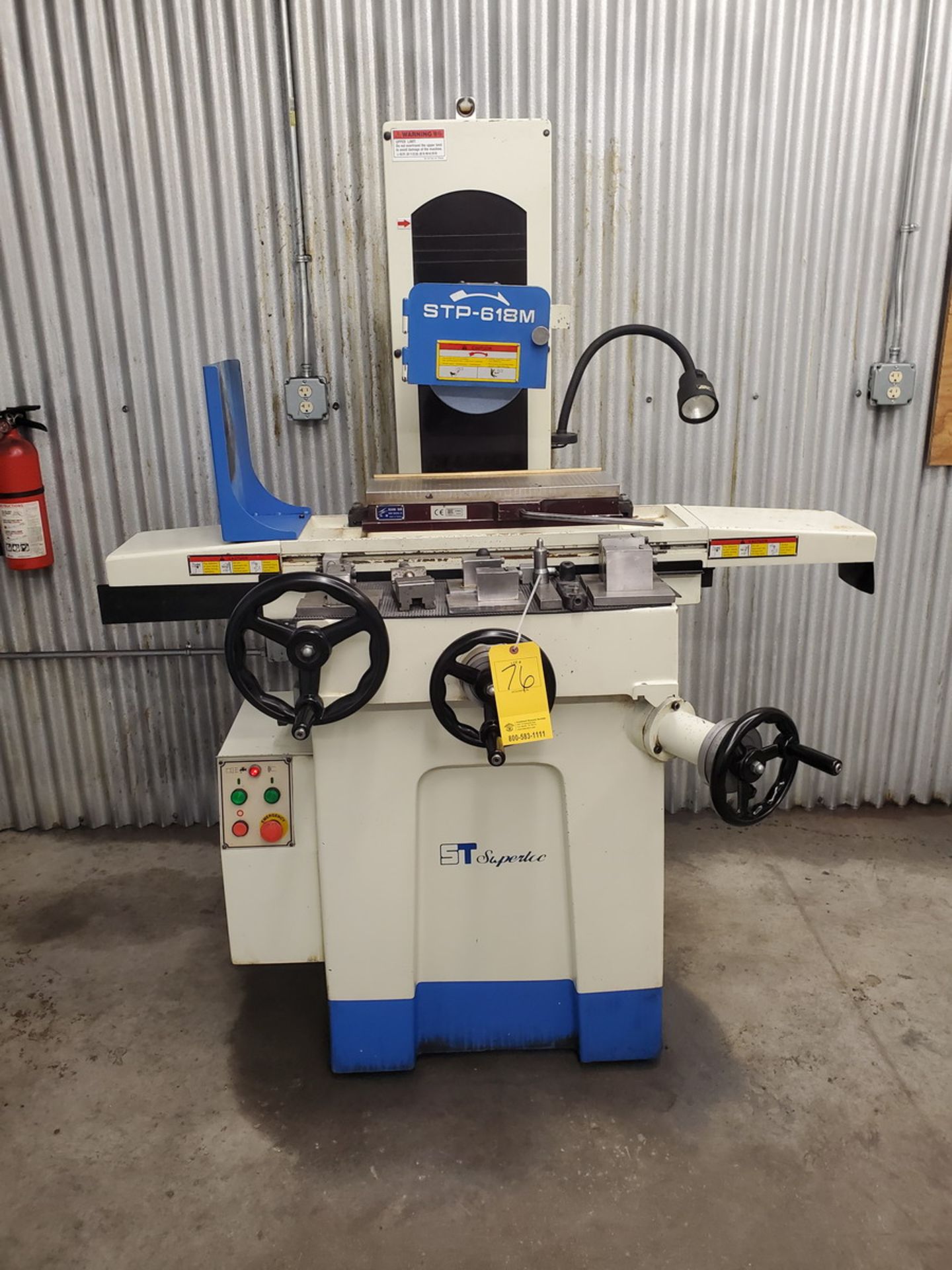 2012 ST Supertec STP-618M Surface Grinder 220V, 60HZ, 3PH, 9A, W/ Tooling; W/ 6"x18" Magnetic Chuck