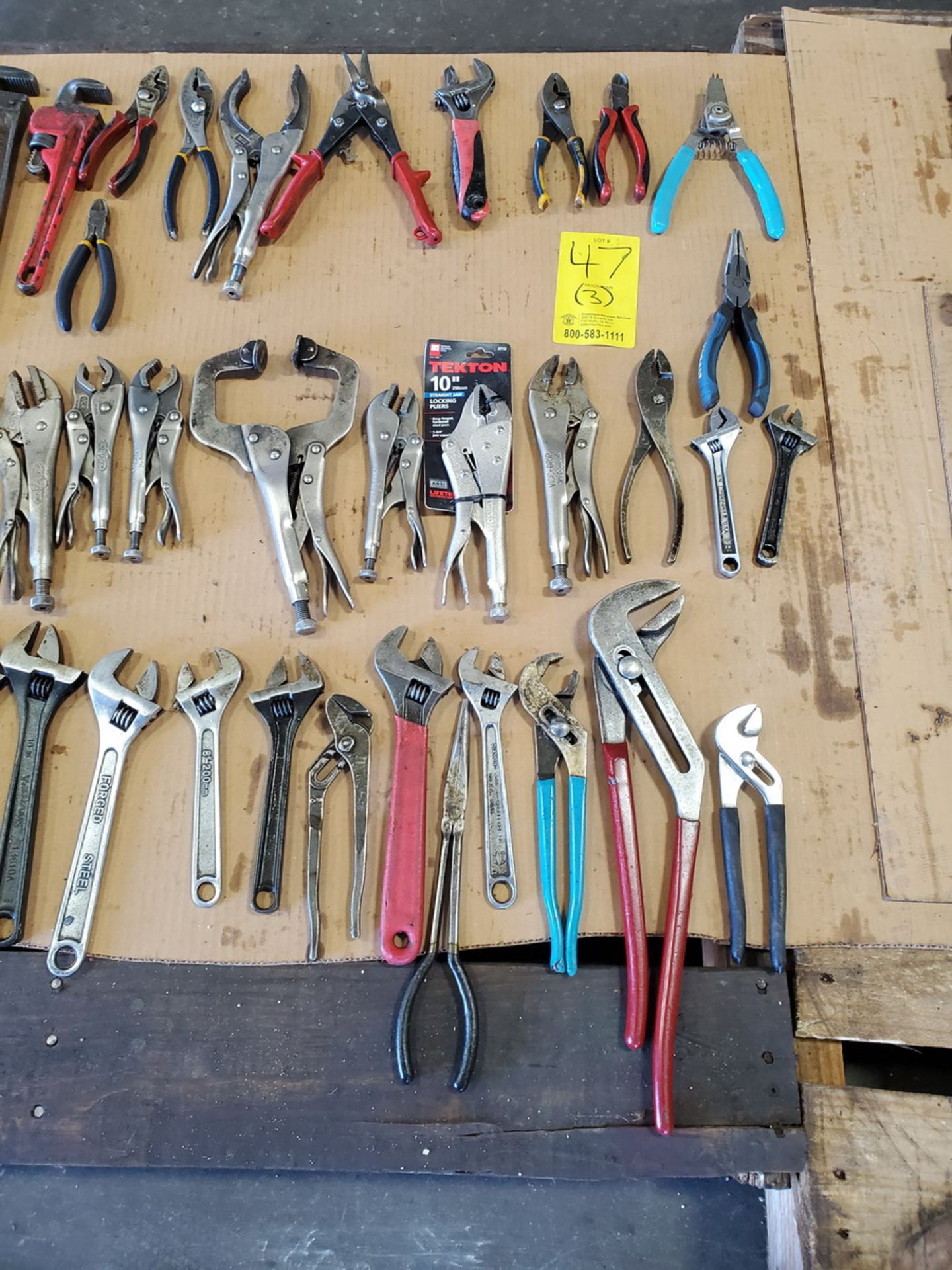 Assorted Material To Include But Not Limited To: Assorted Wrenches, C-Clamps, Assorted Pliers, etc. - Image 11 of 11