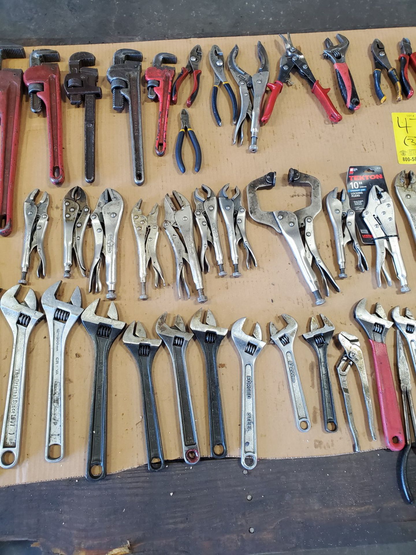 Assorted Material To Include But Not Limited To: Assorted Wrenches, C-Clamps, Assorted Pliers, etc. - Image 9 of 11